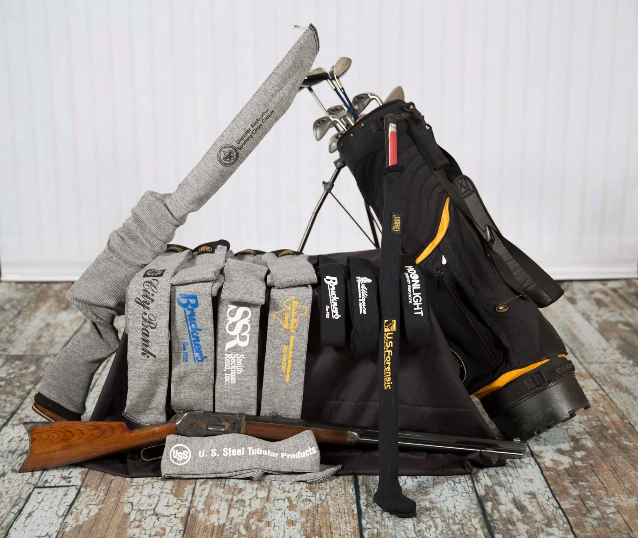 Personalized Sack-Ups golf-club and firearm protection sleeves