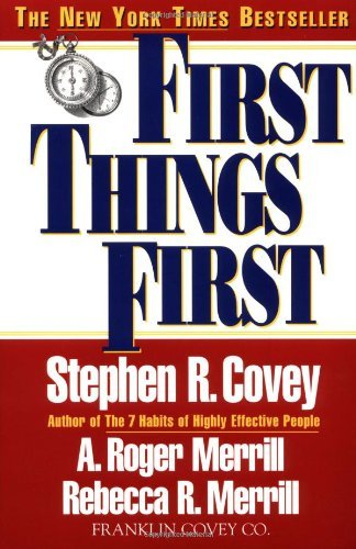 Cover for First Things First