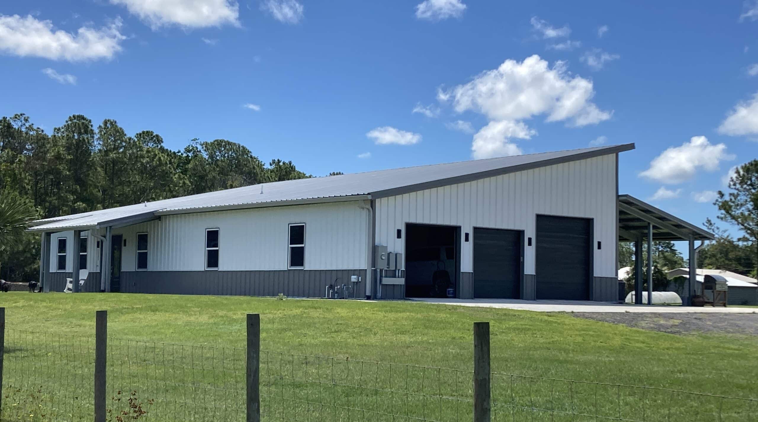 ACT cold-formed steel building with covered bays