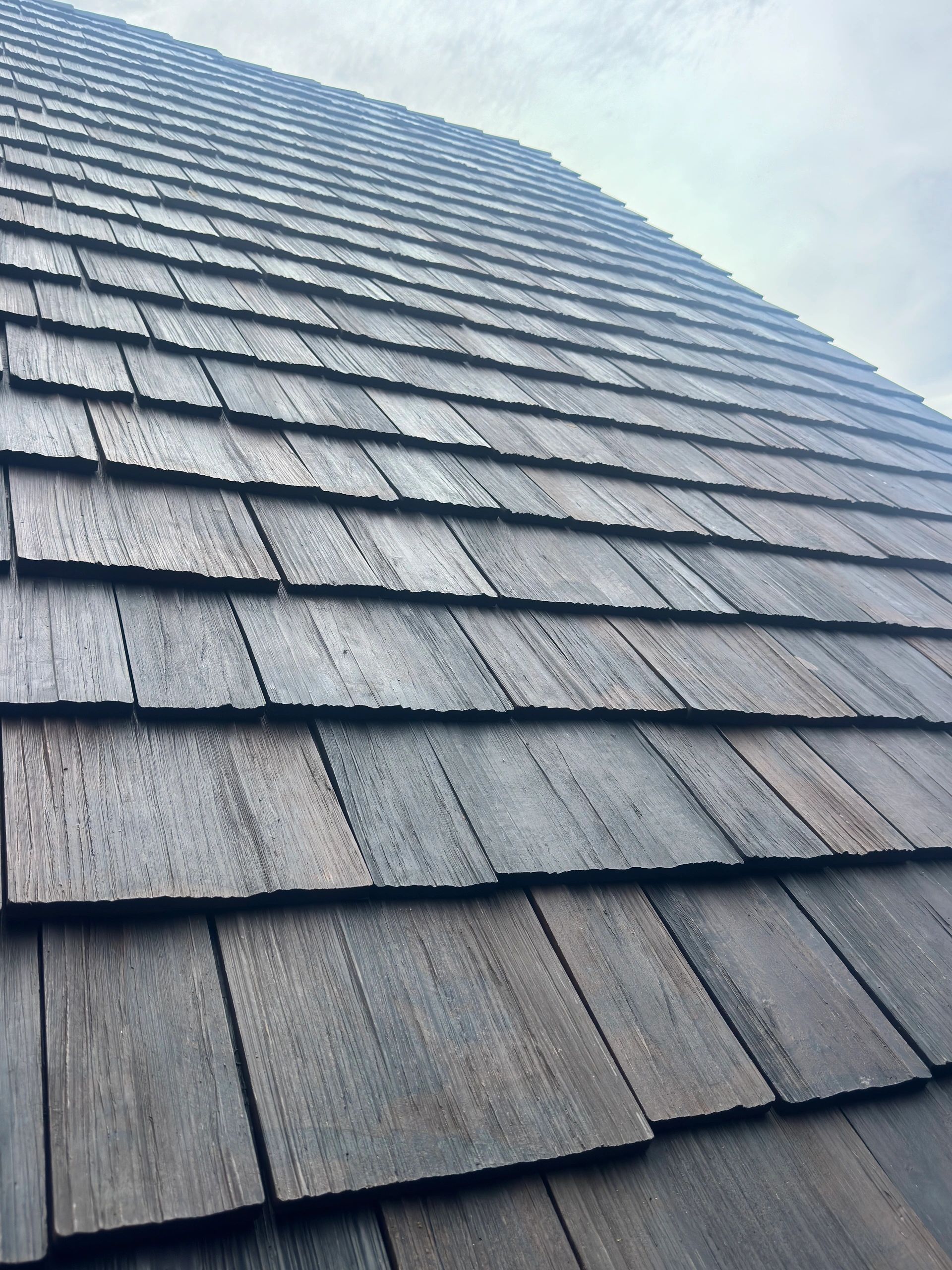 Brava Cedar Shake composite roofing in Weathered finish