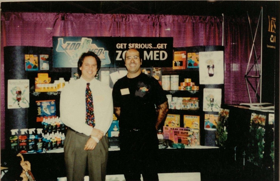 Gary and Ty together at a Zoo Med display in the company’s early days