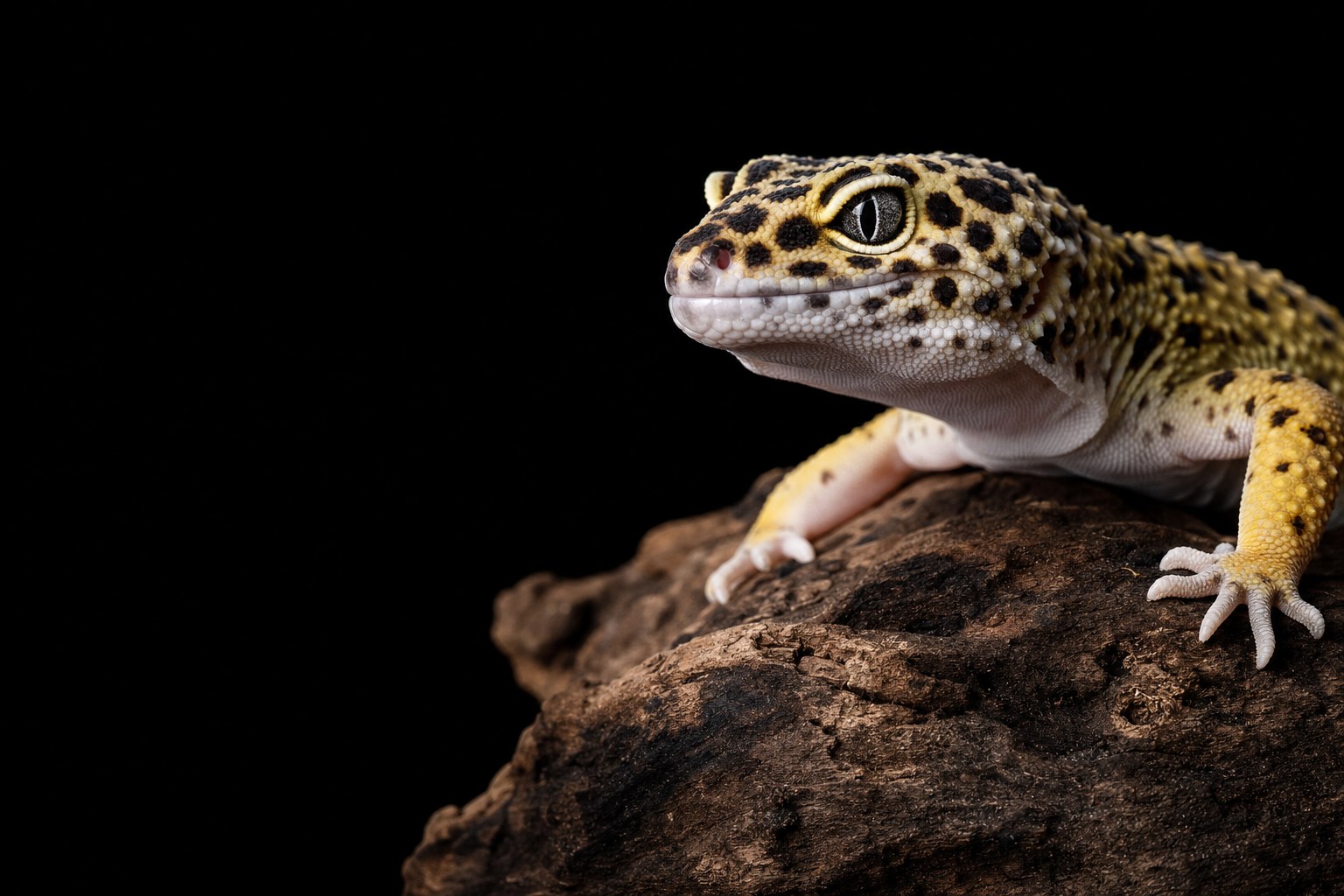 Close-up of a leopard gecko