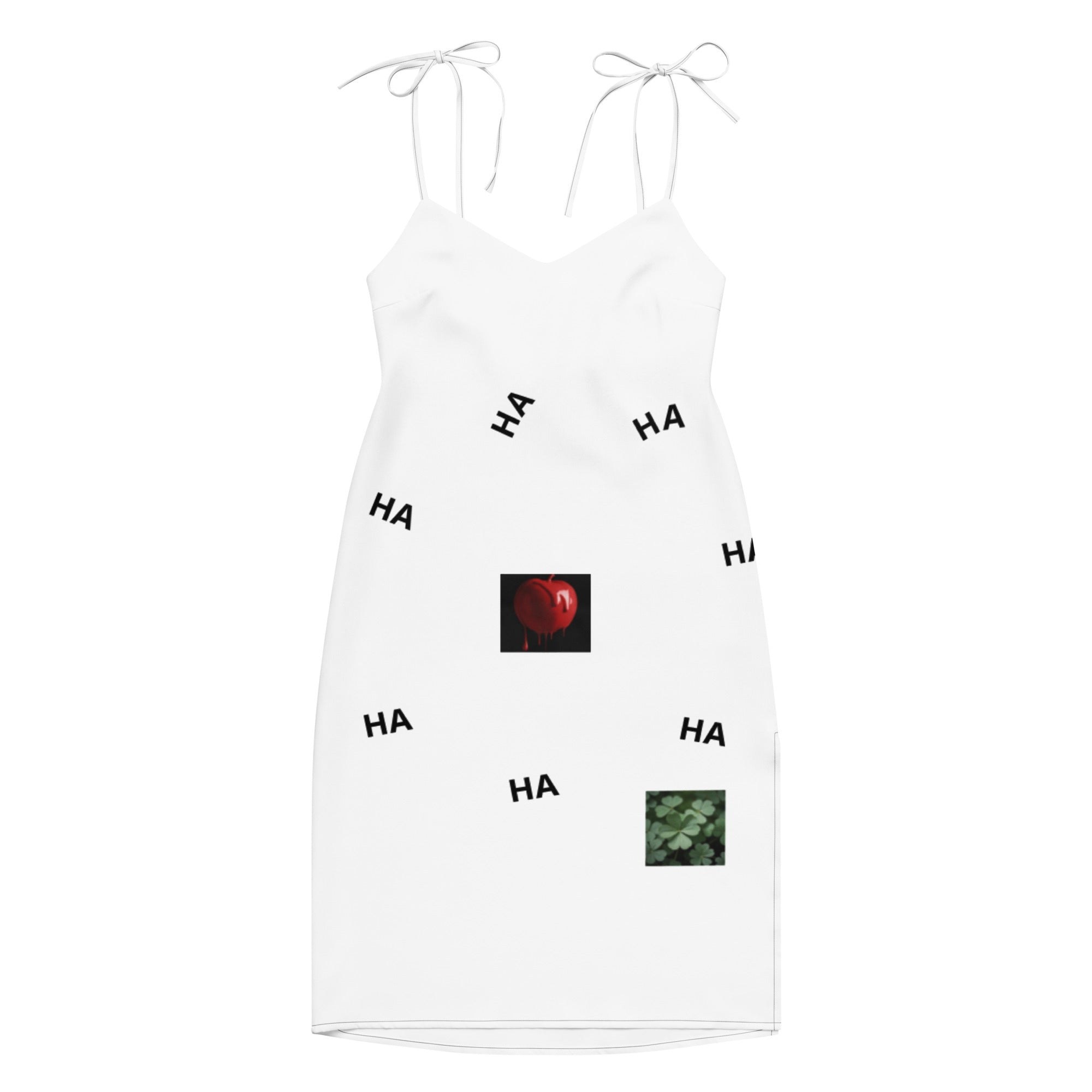 Tie-strap midi dress