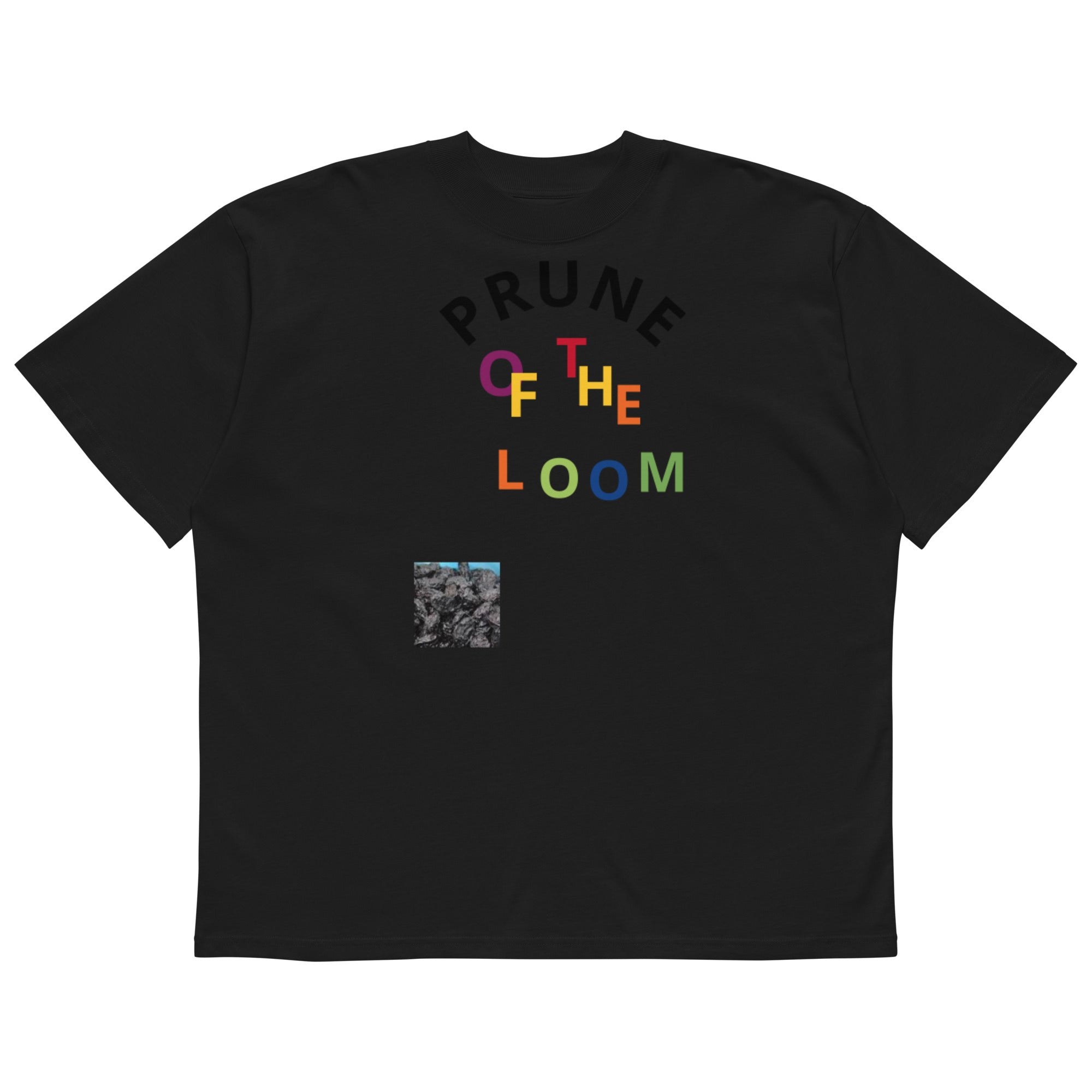 Unisex organic oversized high neck t-shirt
