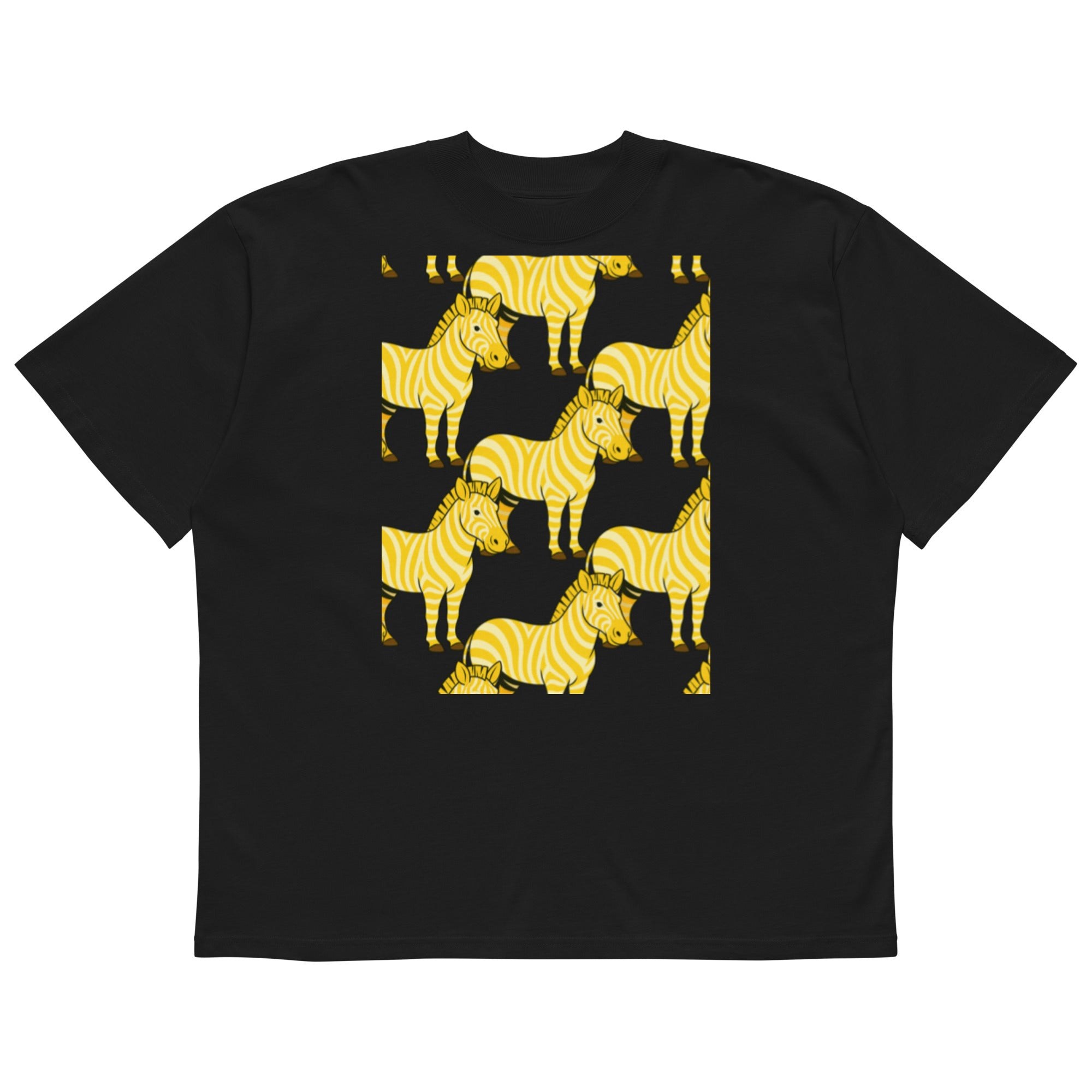 Unisex organic oversized high neck t-shirt