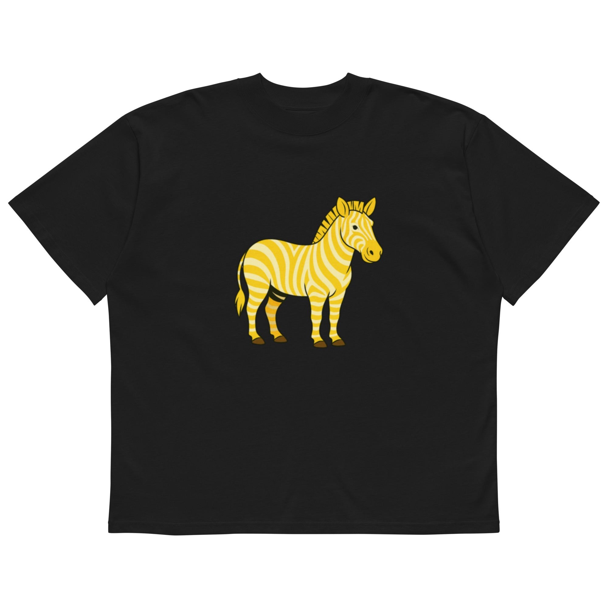 Unisex organic oversized high neck t-shirt