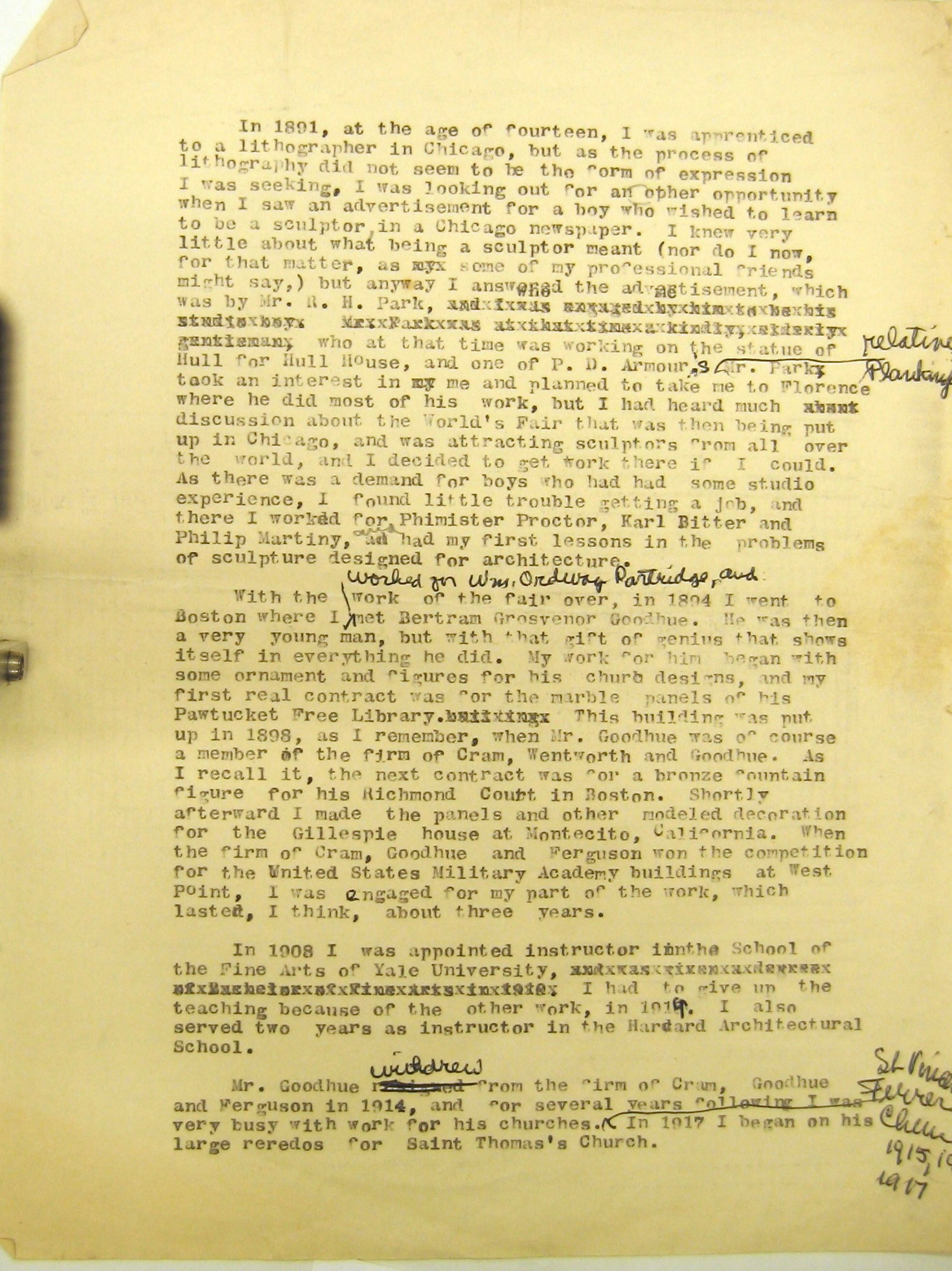 Apprenticeship record, Biographical documents