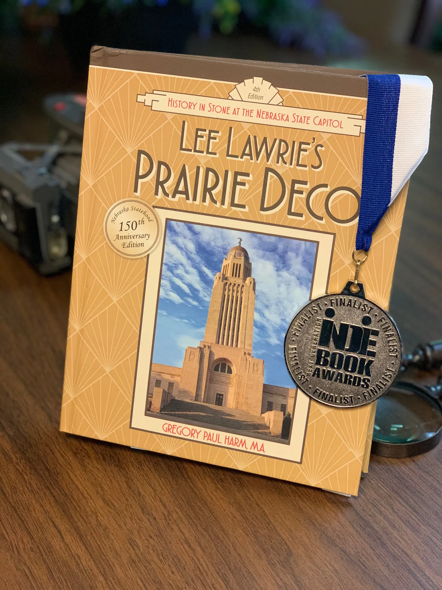 Lee Lawrie’s Prairie Deco book with award medal