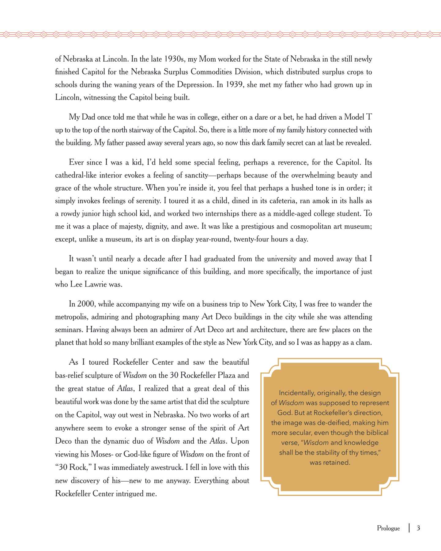 Prologue · Page 3, Prairie Deco