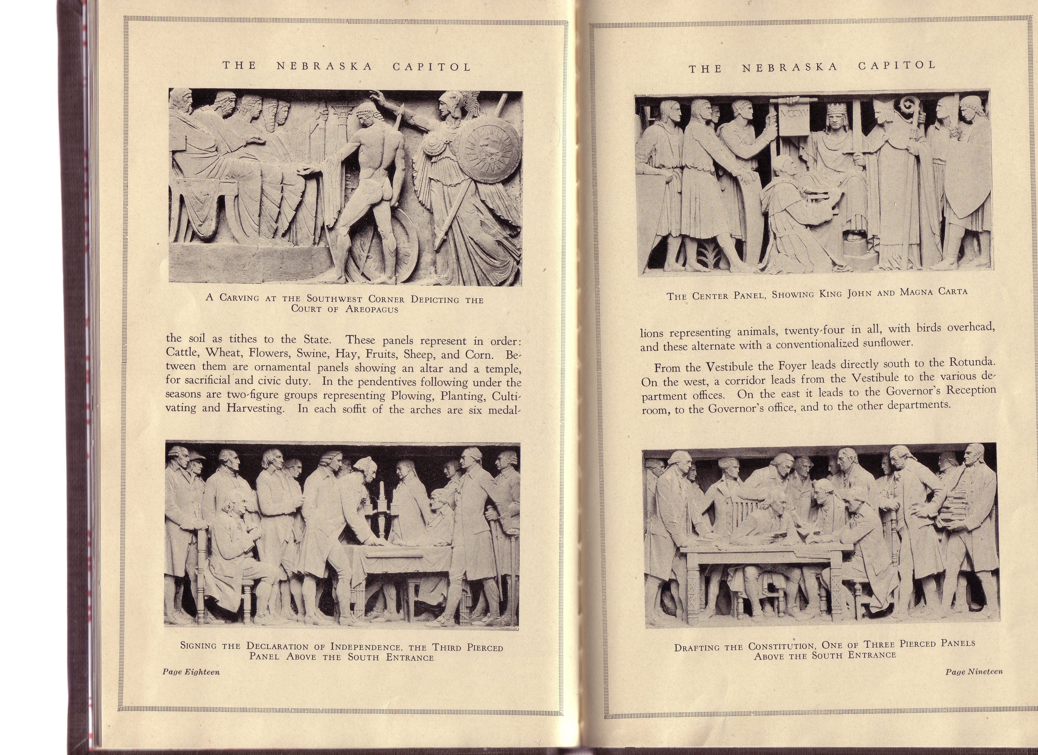 Early renderings of History of Law Panels