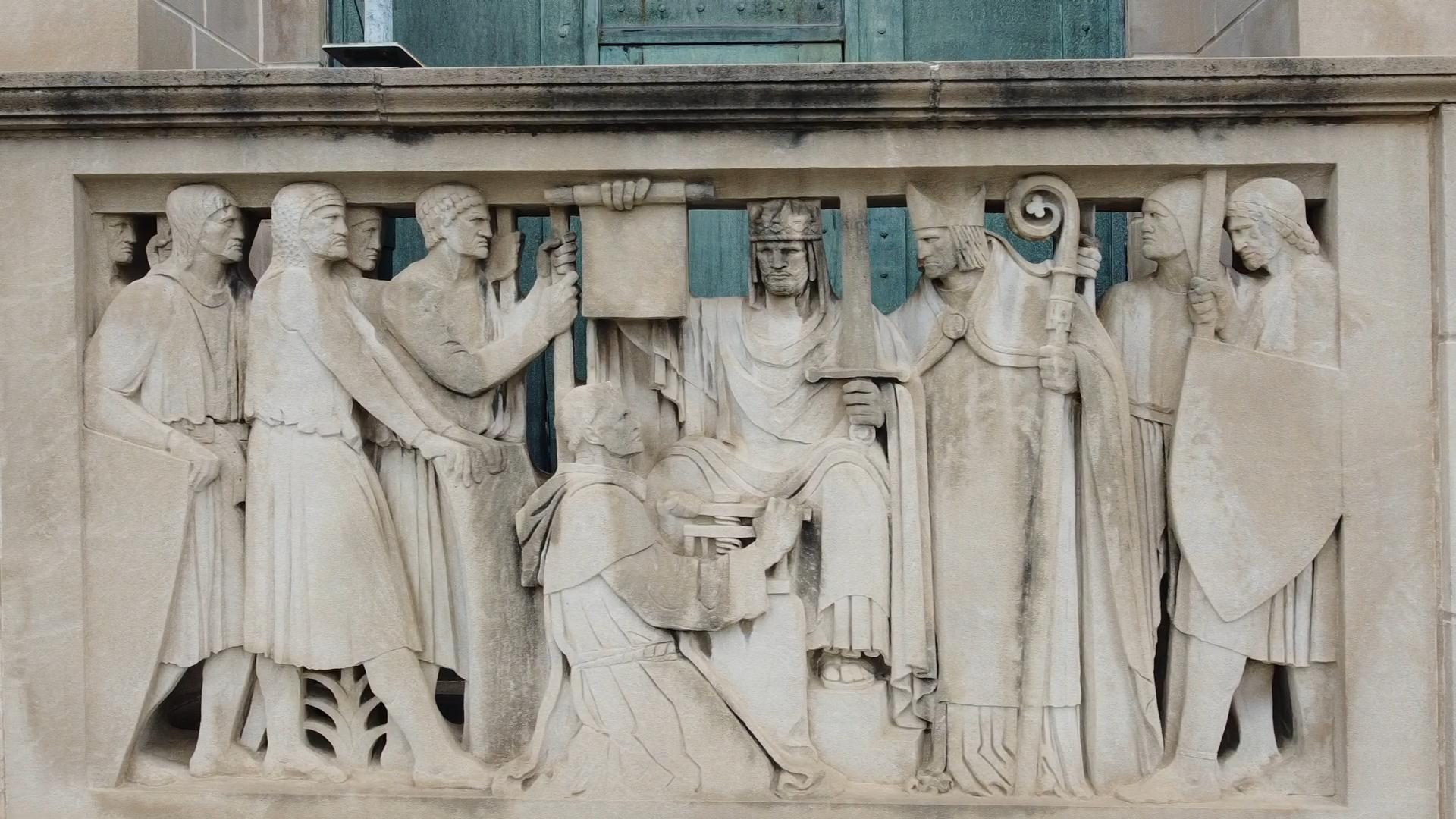 The Magna Carta relief at the Nebraska State Capitol