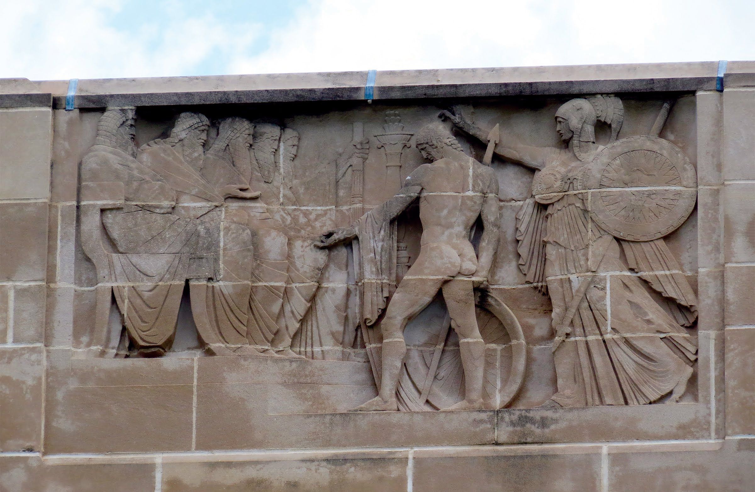 Orestes before the Areopagites relief at the Nebraska State Capitol