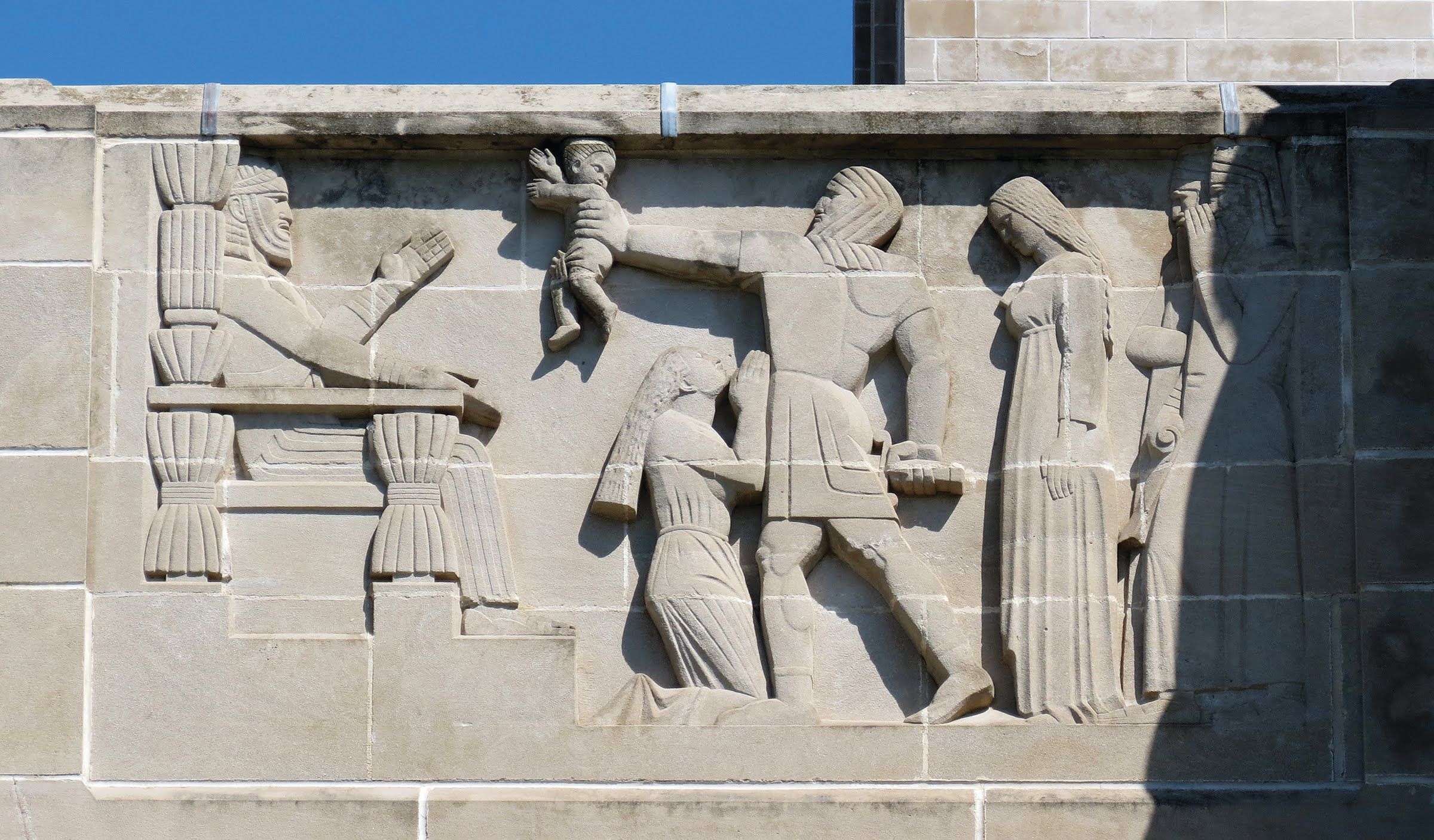 The Judgement of Solomon relief at the Nebraska State Capitol