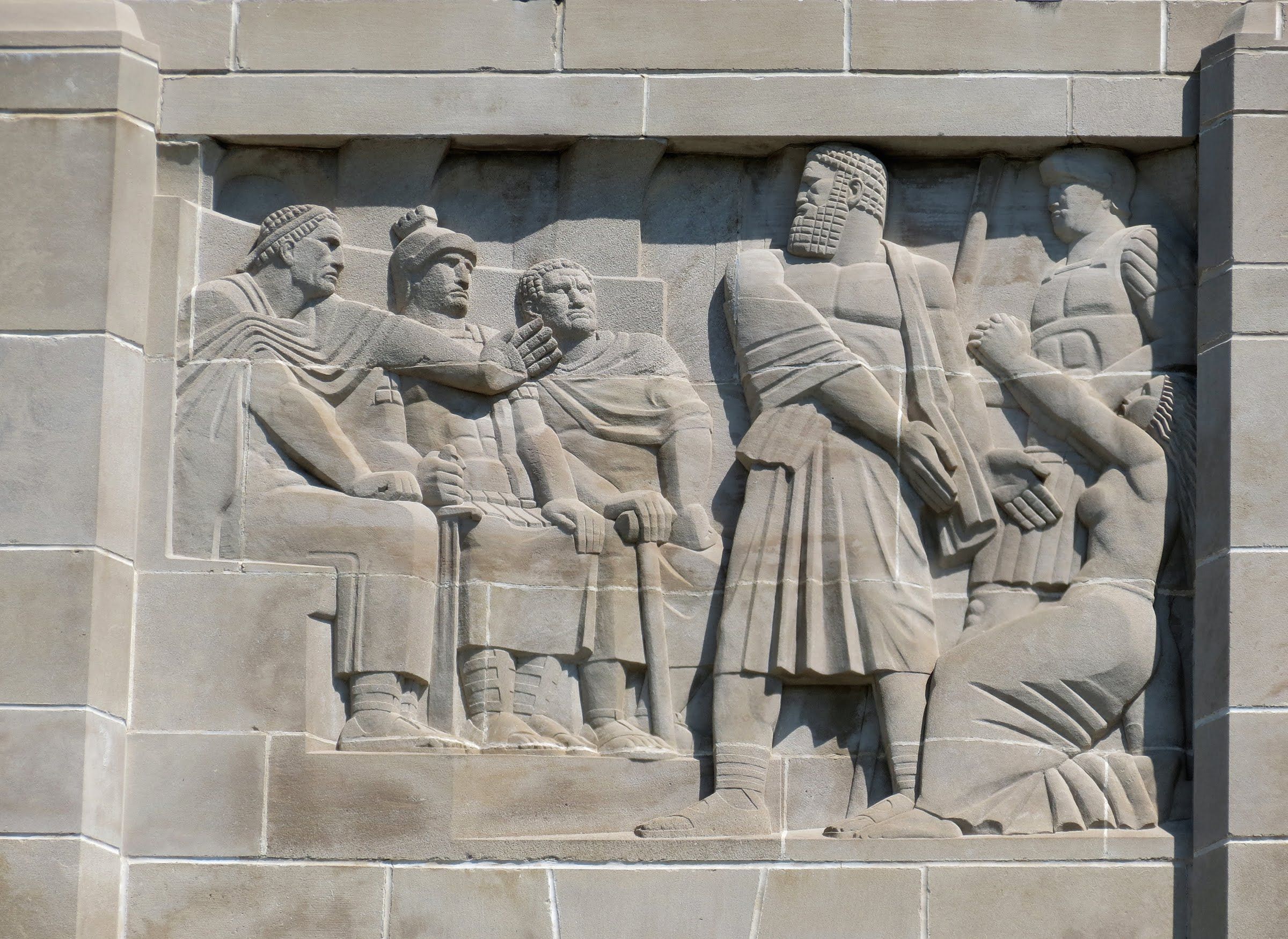 The Establishment of the Tribunate of the People relief at the Nebraska State Capitol