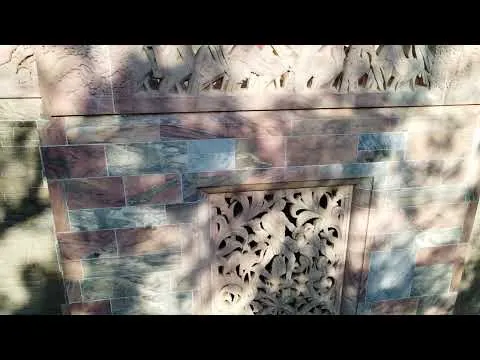 Video still: Drone Footage of Bok Tower Sculpture