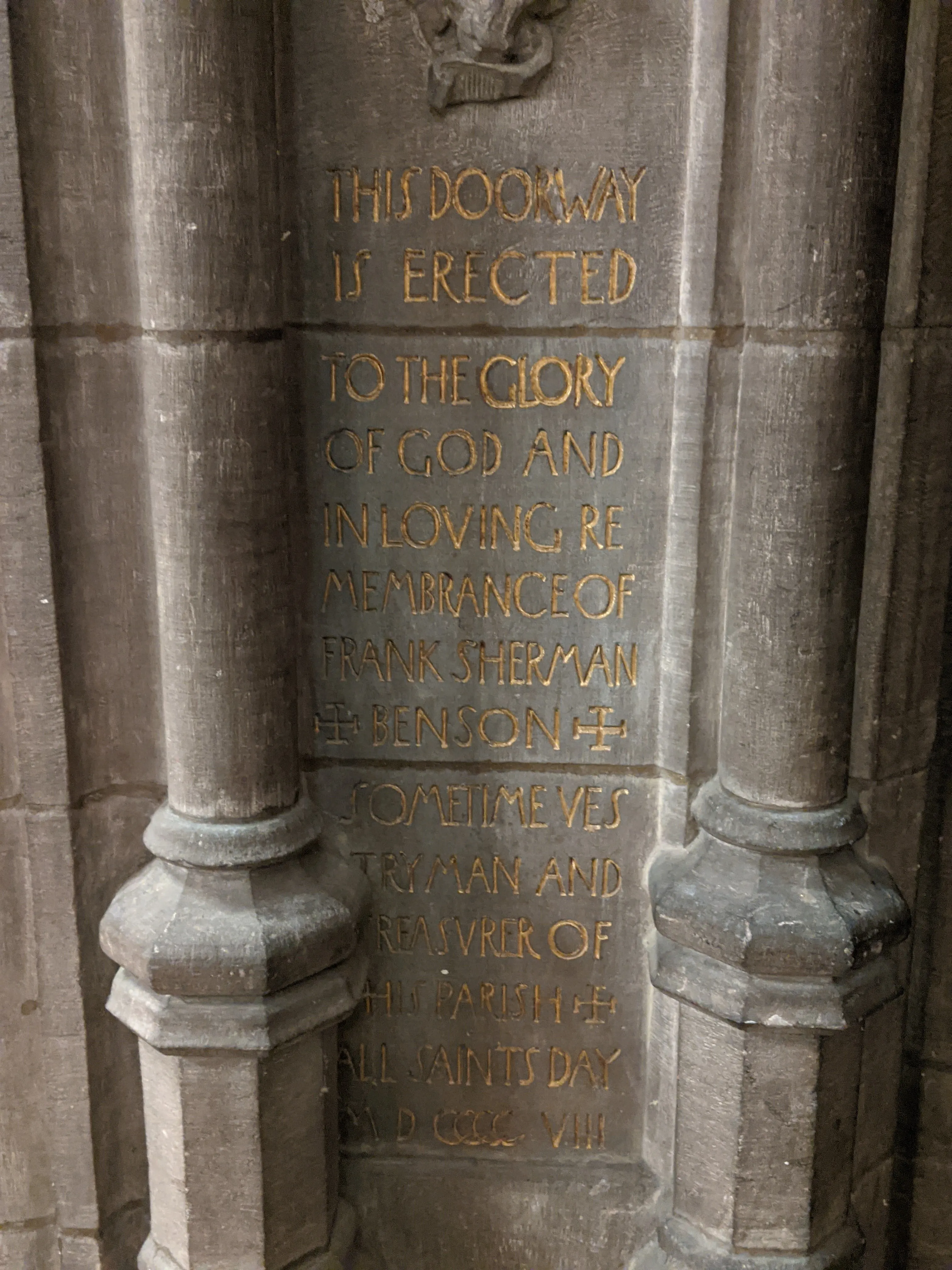 Memorial inscription, Brooklyn, New York · 1910