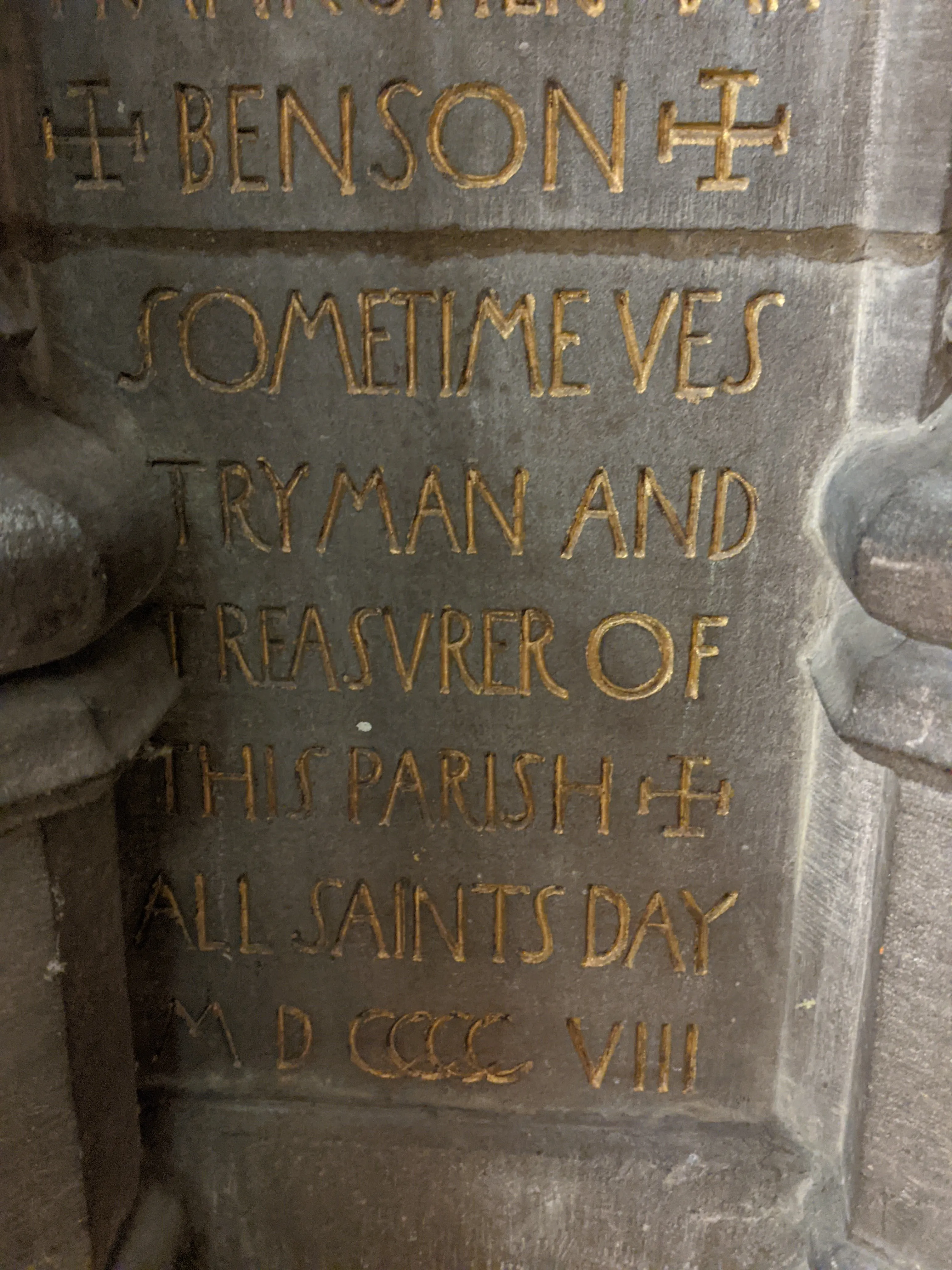 Memorial inscription detail, Brooklyn, New York · 1910