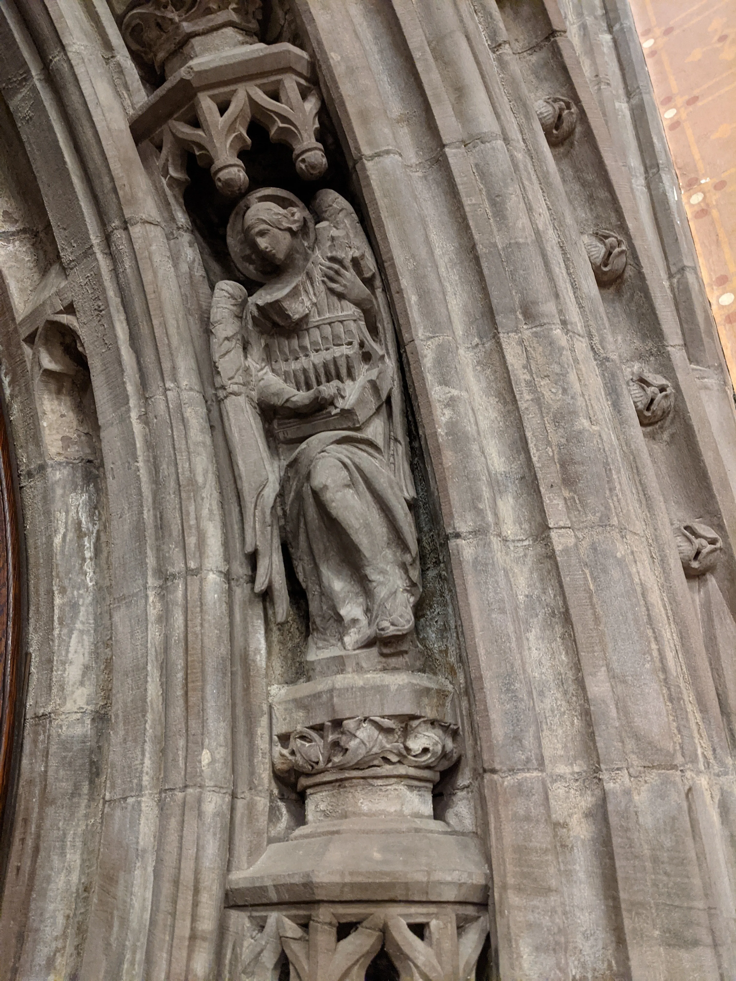 Portal angel detail, Brooklyn, New York · 1910