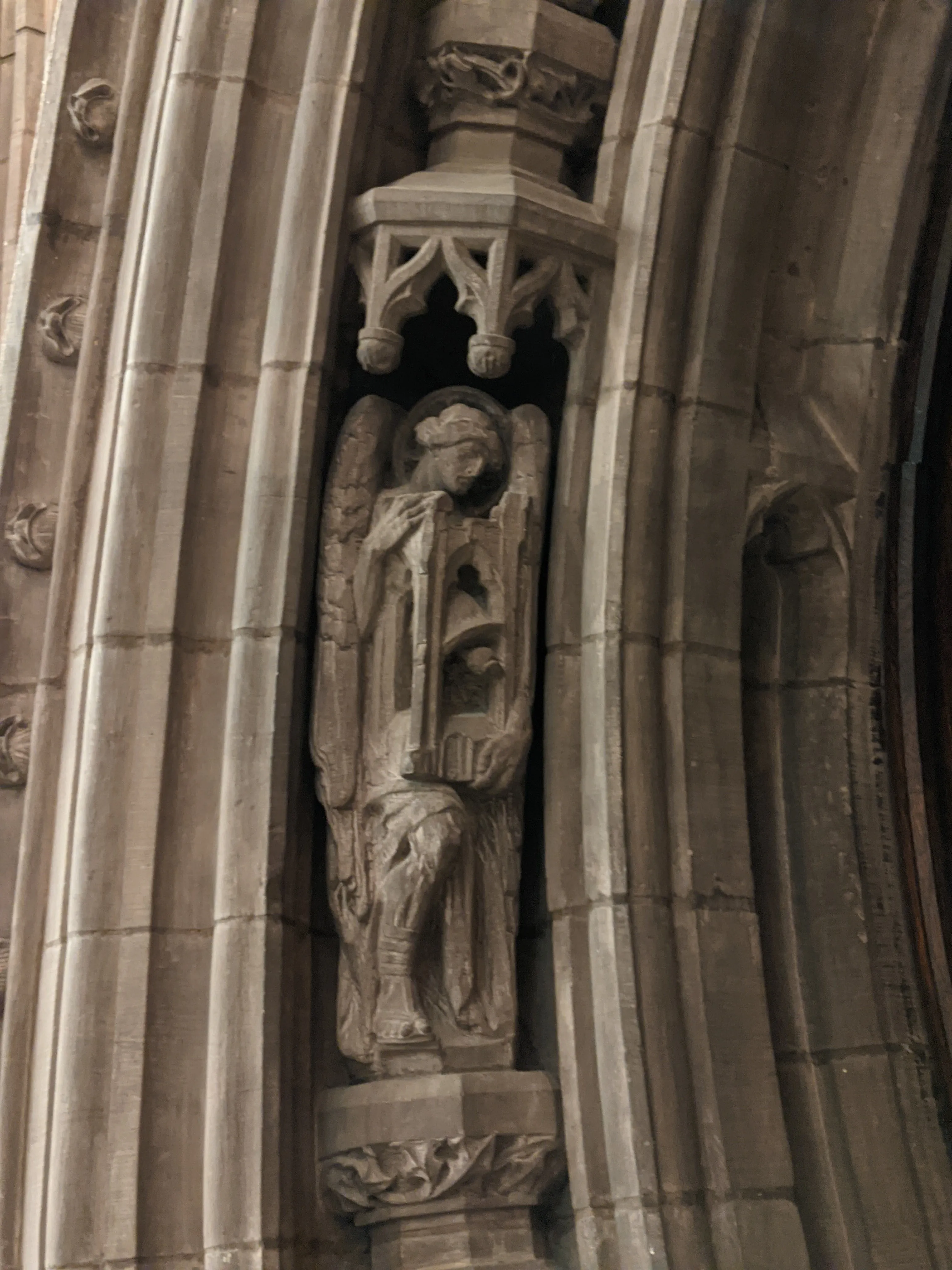 Portal angel detail, Brooklyn, New York · 1910