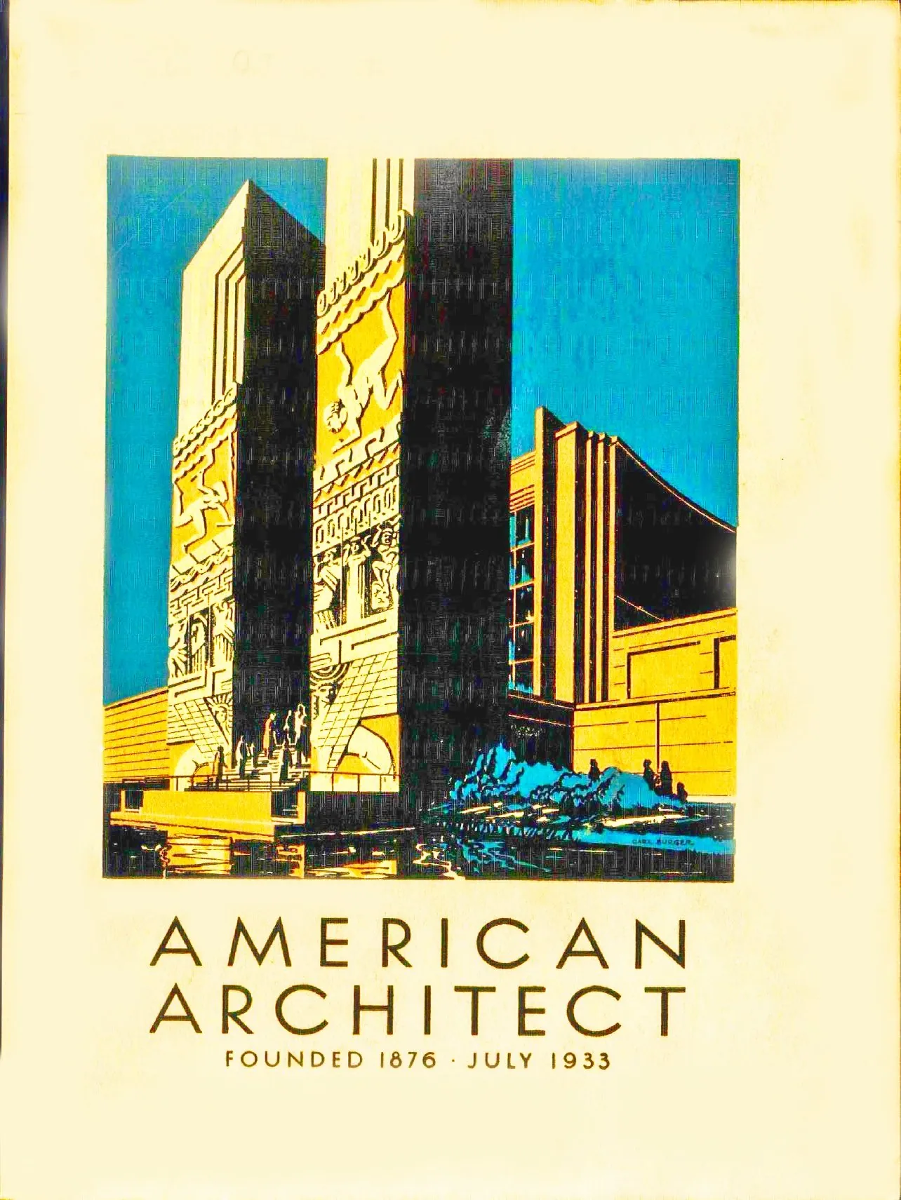 American Architect Magazine, July 1933, Chicago · 1933