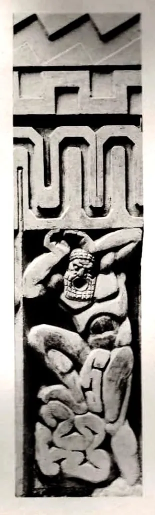 Detail of one of the Water Gate Pylons., Chicago · 1933
