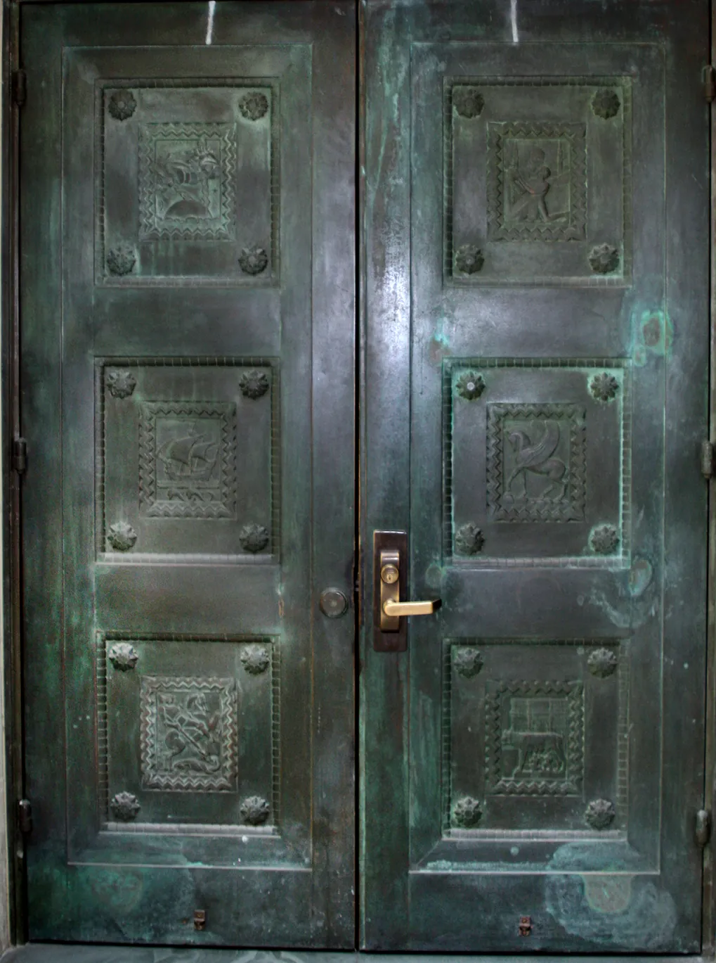 The Bronze Doors with Mythological Figures, Los Angeles Public Library