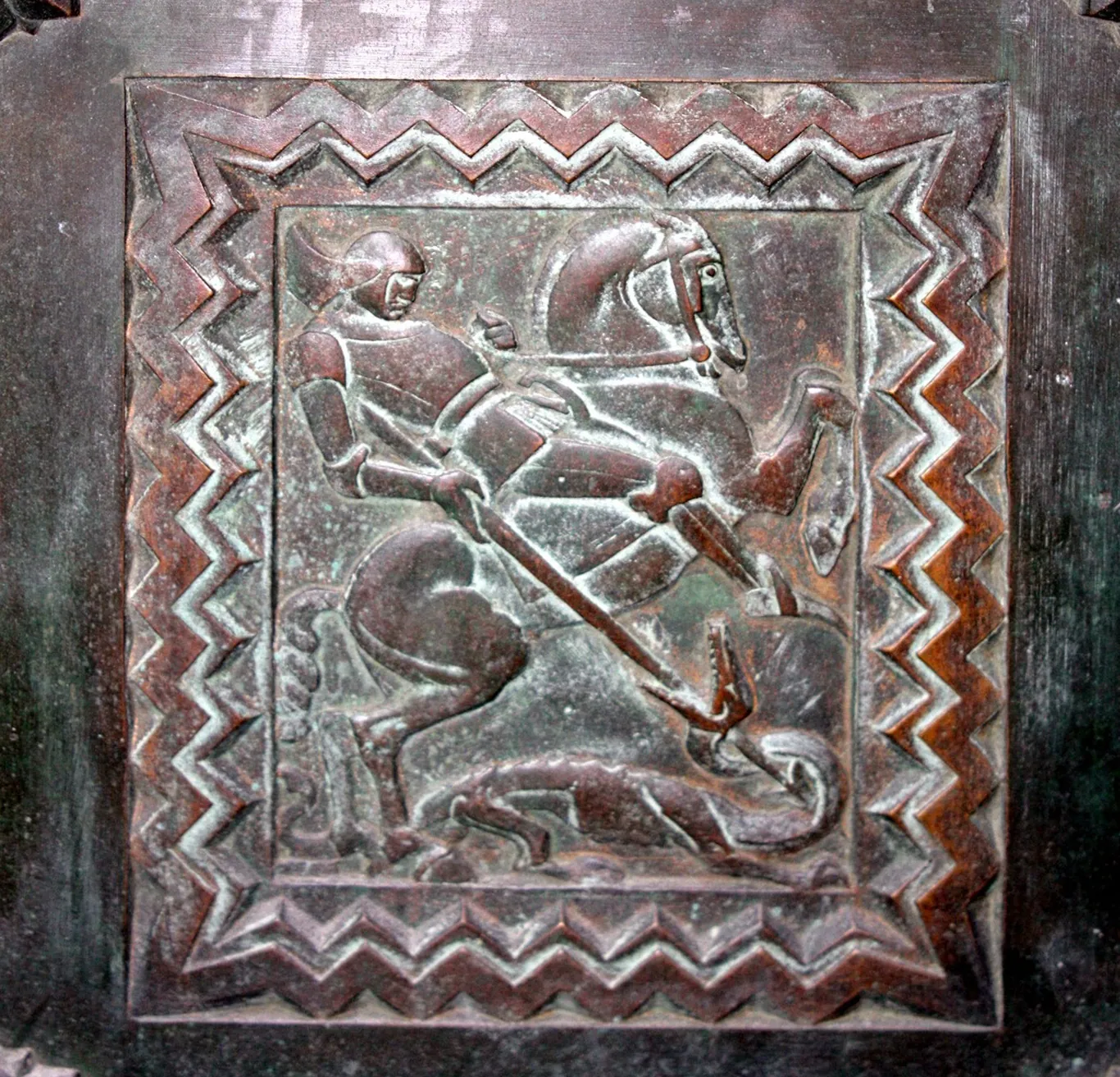 St. George Slaying the Dragon, Los Angeles Public Library