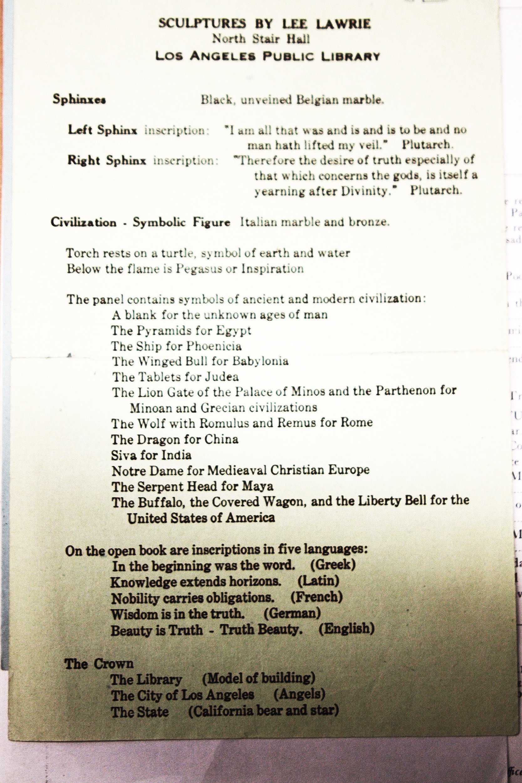 A Library publication, Los Angeles Central Public Library · 1927