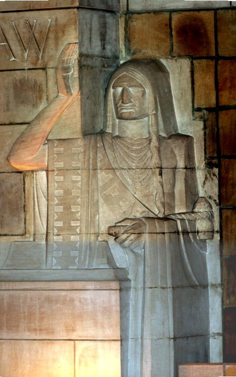 The Counselor relief in the Warner Chamber of the Nebraska State Capitol