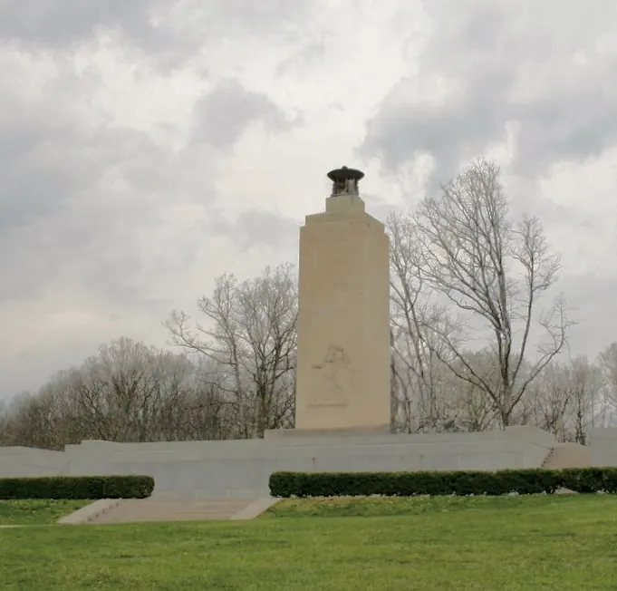 Memorial from the approach, Gettysburg, Pennsylvania