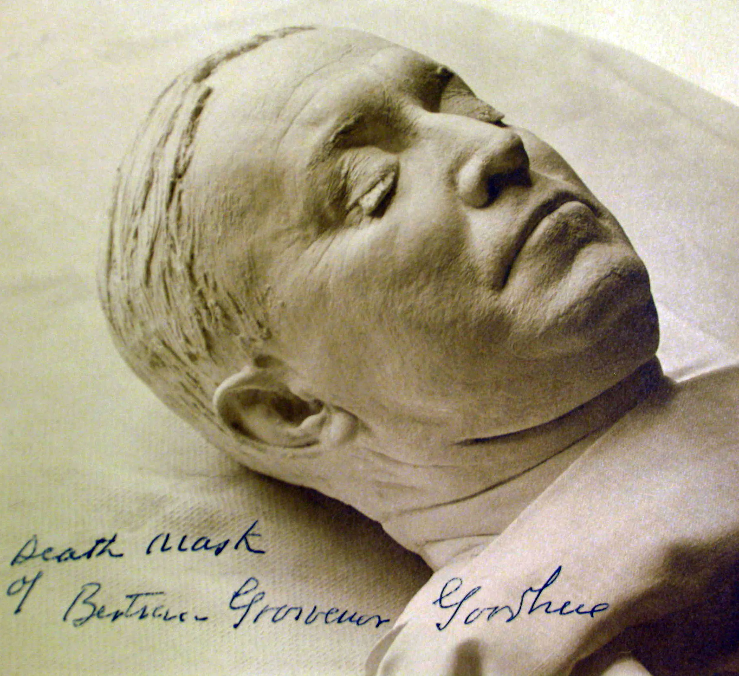Death mask of Bertram Grosvenor Goodhue, Church of the Intercession, New York
