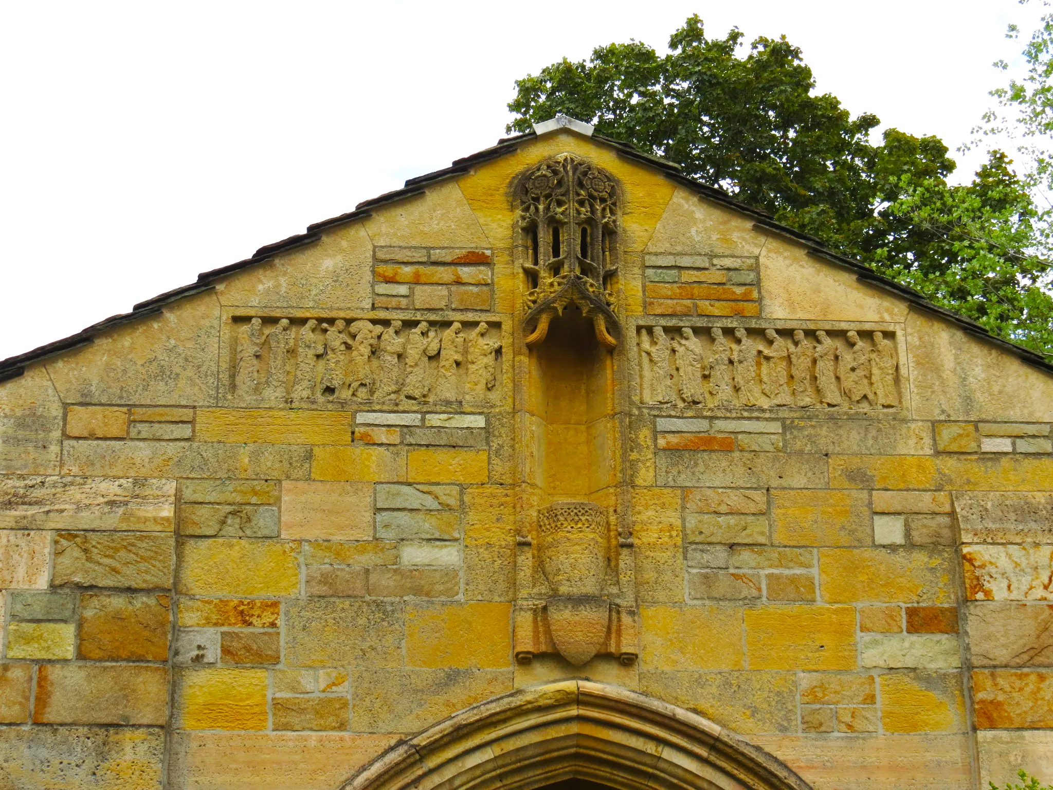 Mausoleum facade, Woodlawn Cemetery, The Bronx