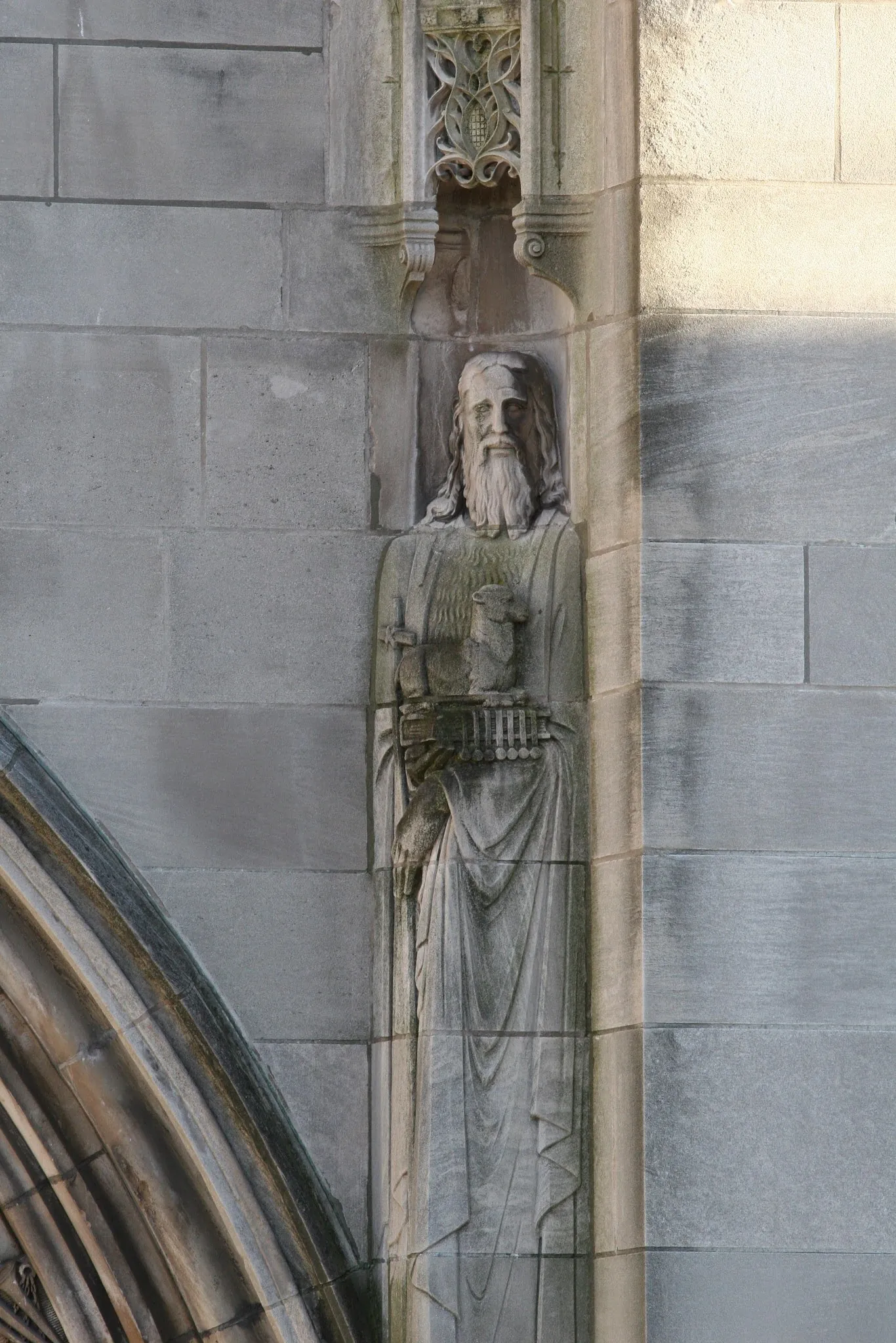 Entrance figure detail, New York City