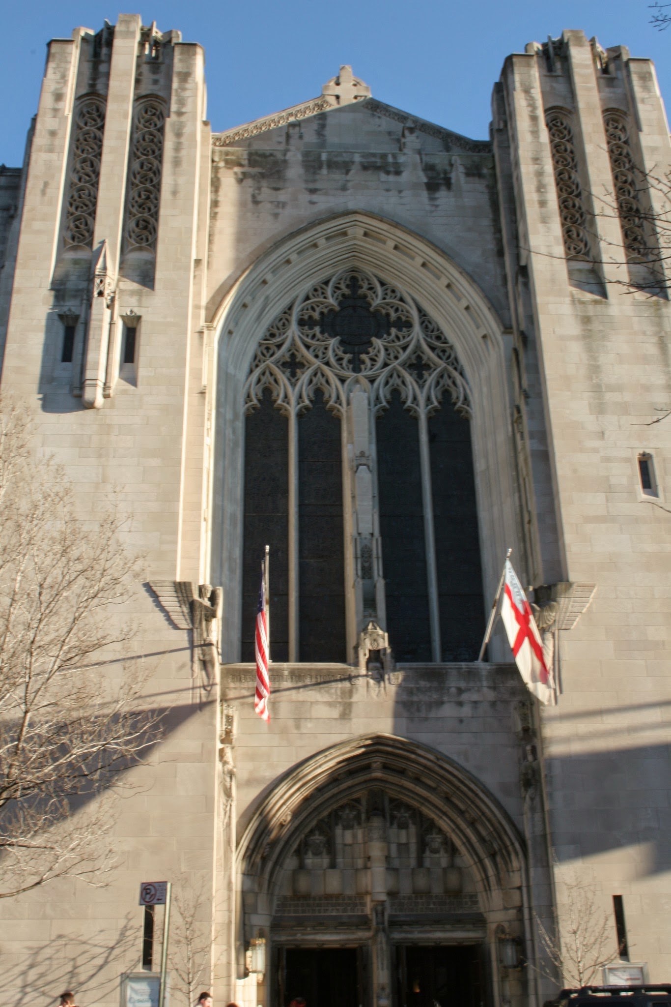 Front facade and entrance of the Church of the Heavenly Rest