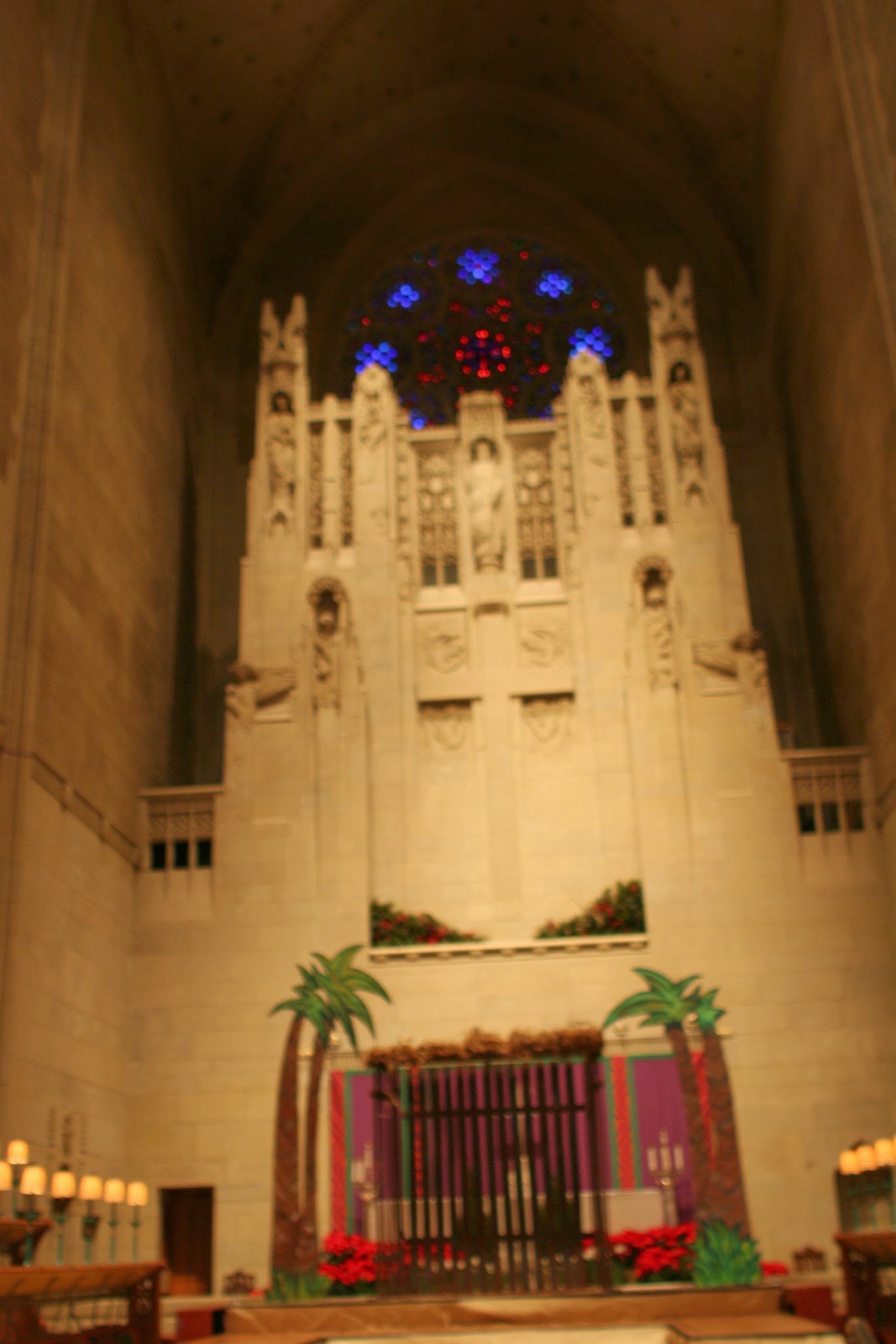 Sanctuary interior at the Church of the Heavenly Rest