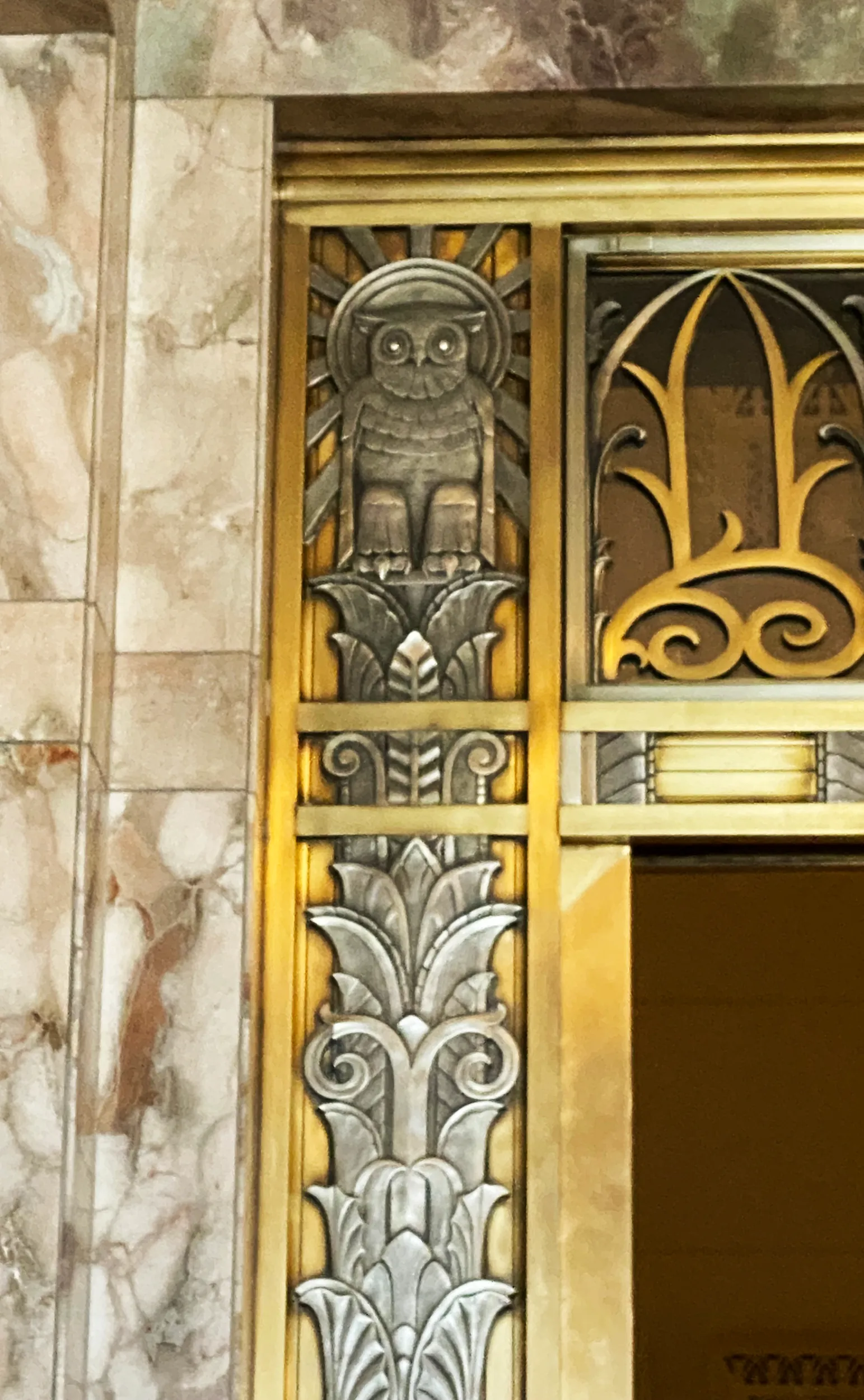 One of the interior Doorway Owls., Library of Congress · 1939