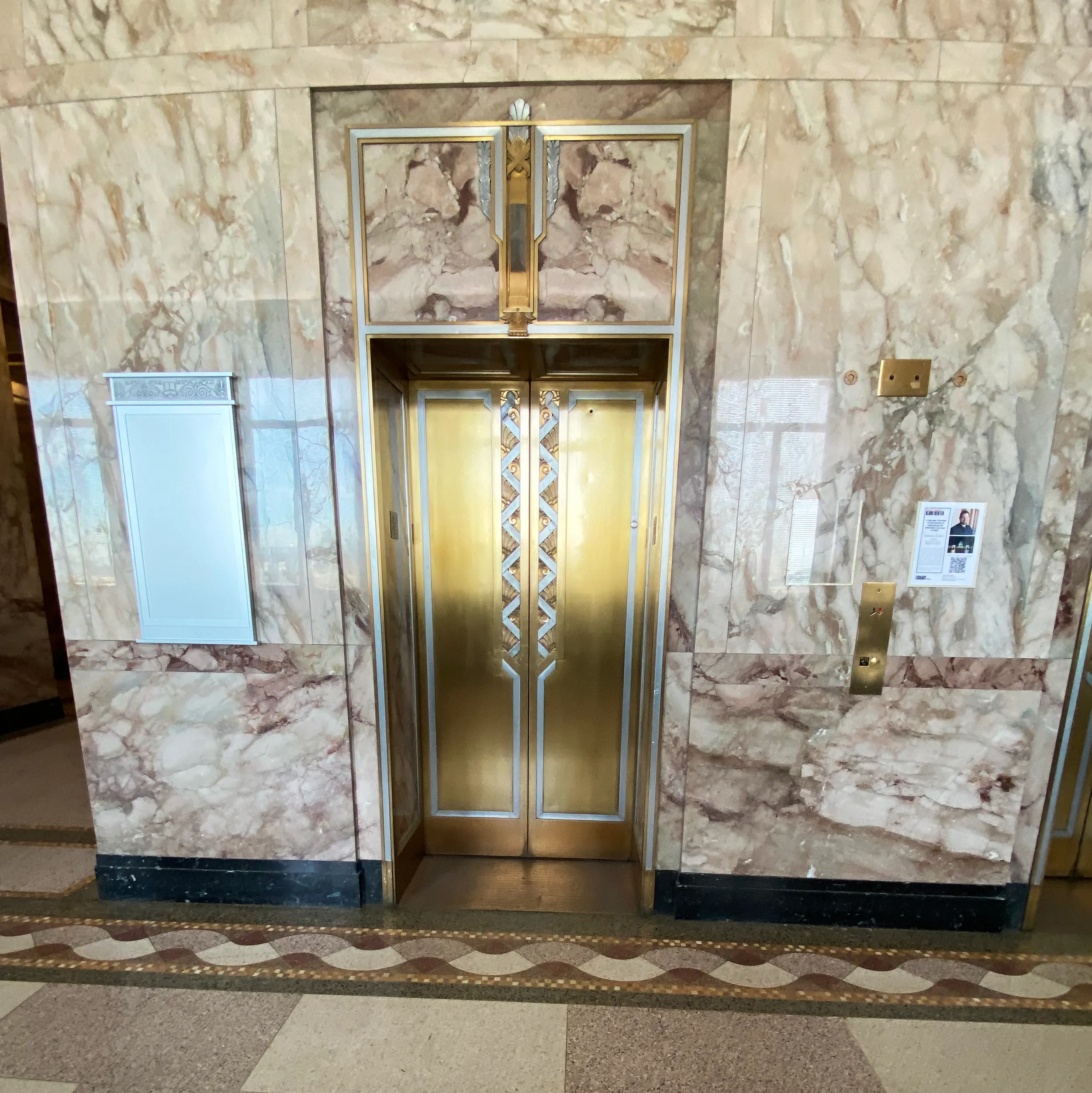 Another Art Deco elevator door design., Library of Congress · 1939