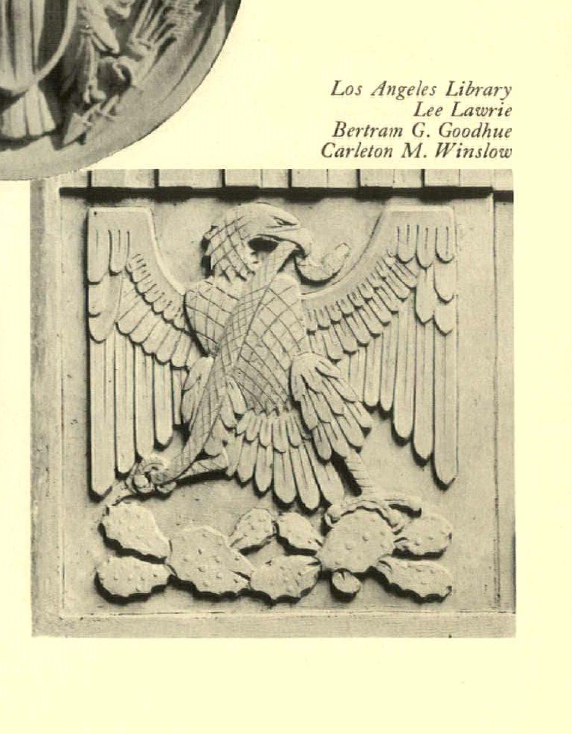 Eagle, Los Angeles Central Library, Civic, educational & memorial sculpture