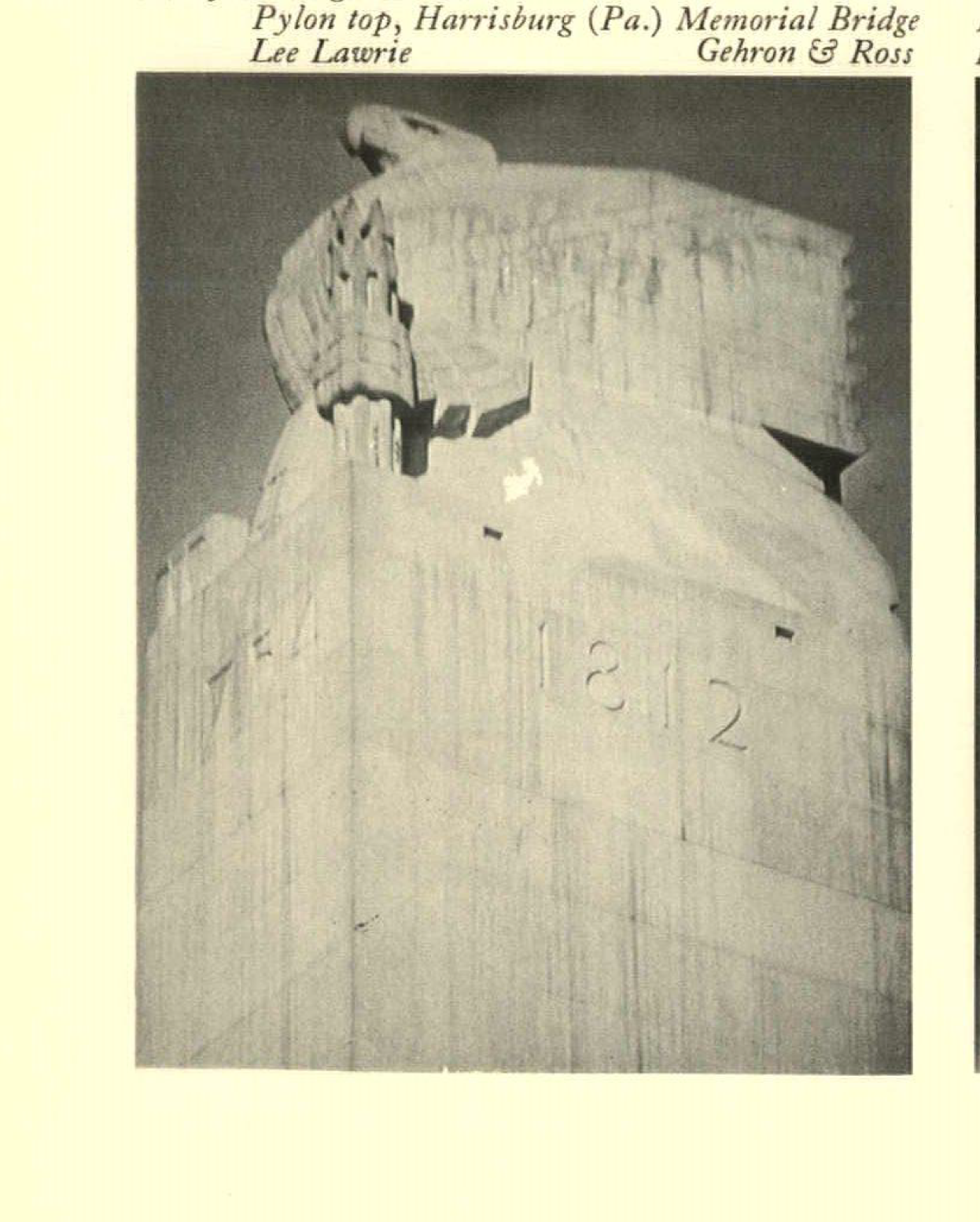 Pylon top, Harrisburg Memorial Bridge, Civic, educational & memorial sculpture
