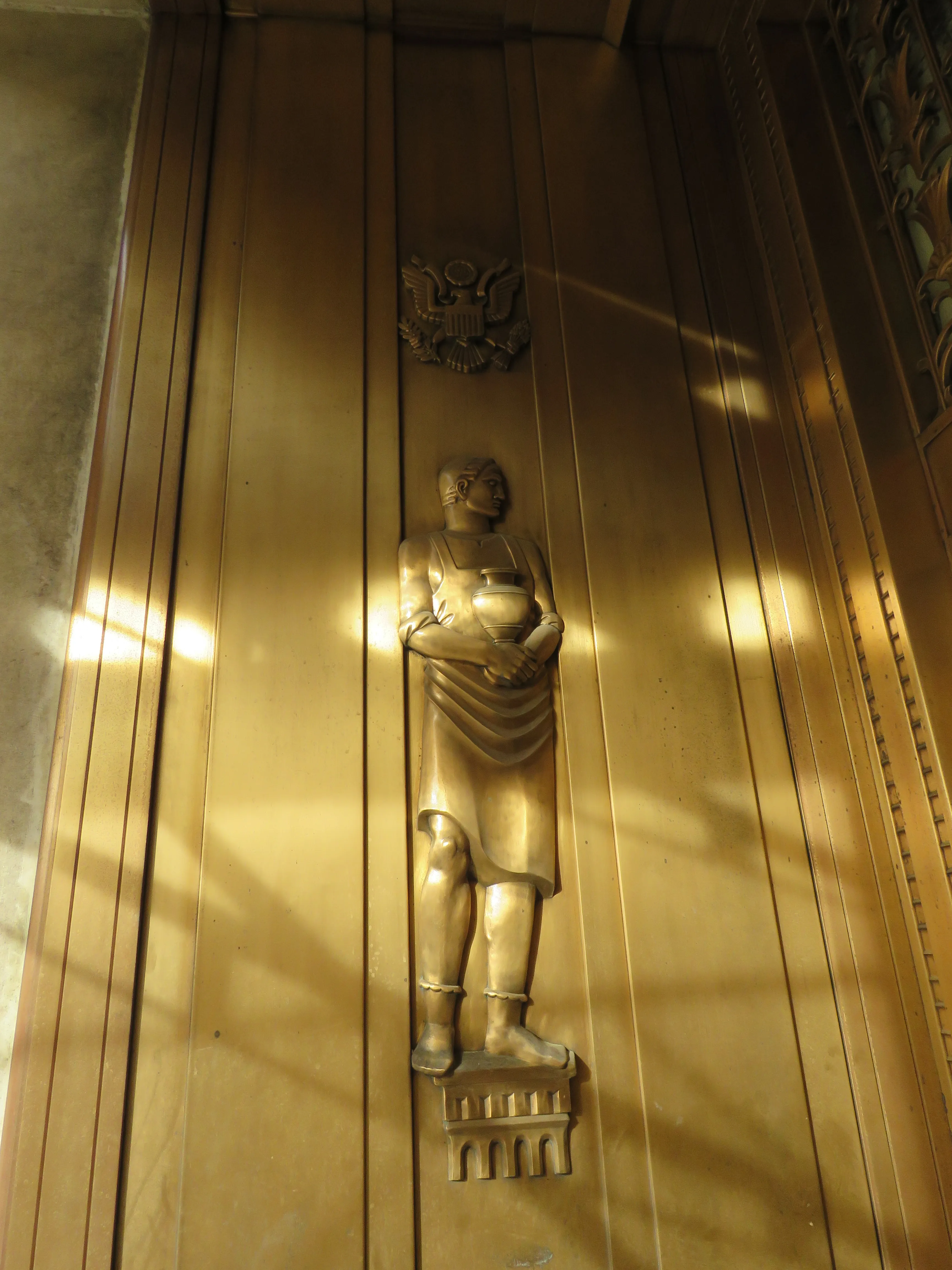 Door figure detail, Library of Congress · John Adams Building