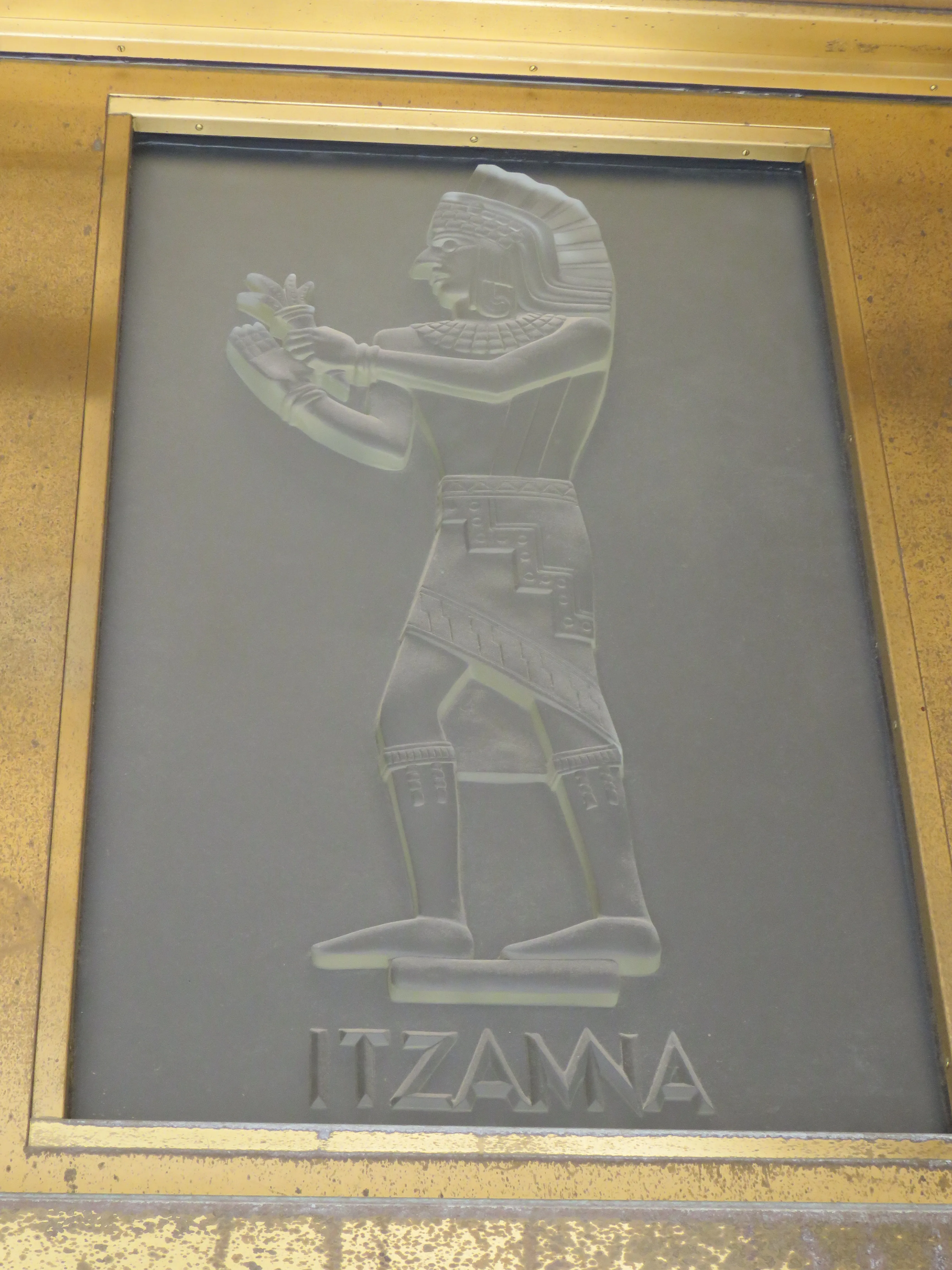 Itzamna, door detail, Library of Congress · John Adams Building