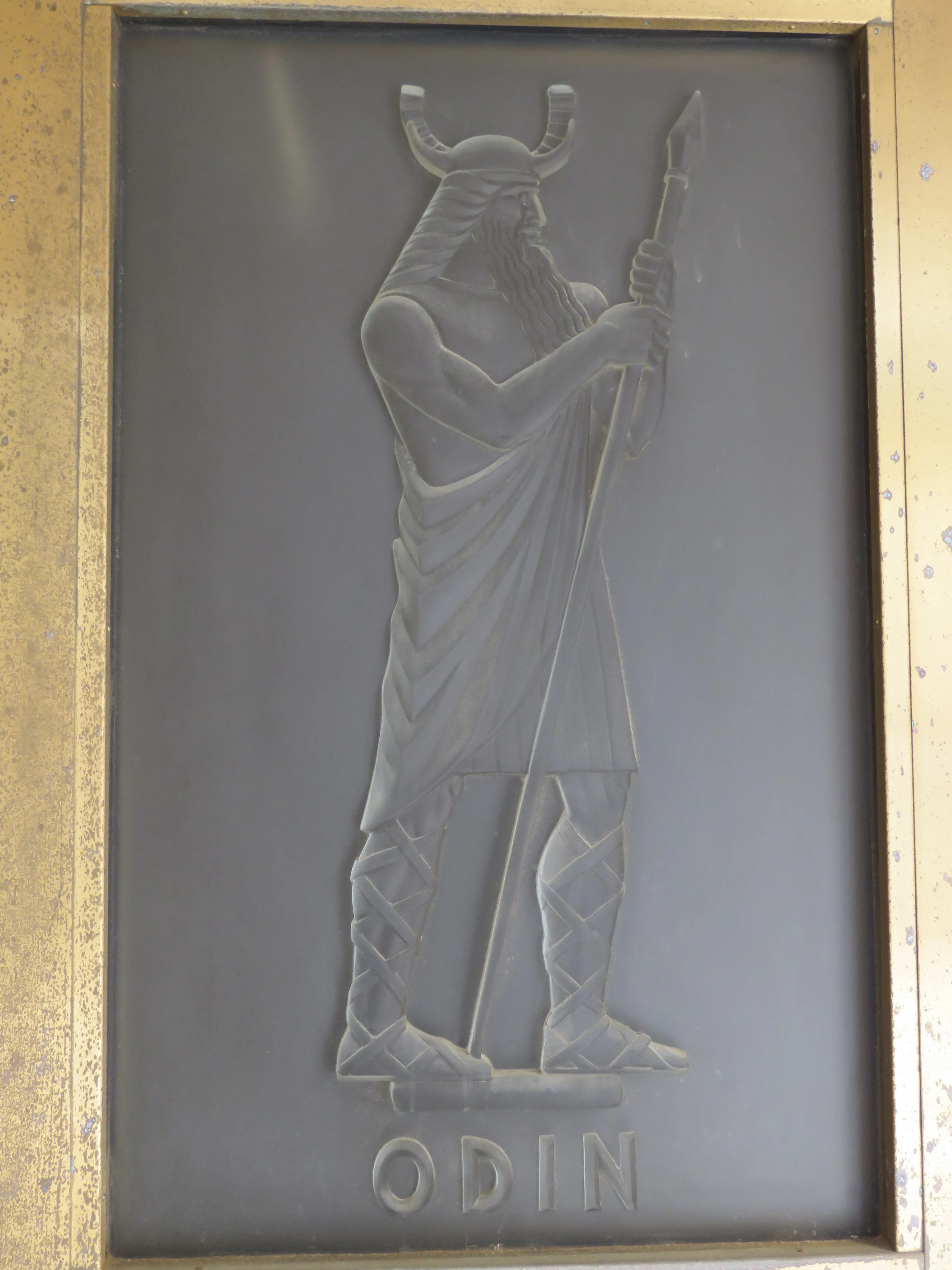 Odin, door detail, Library of Congress · John Adams Building