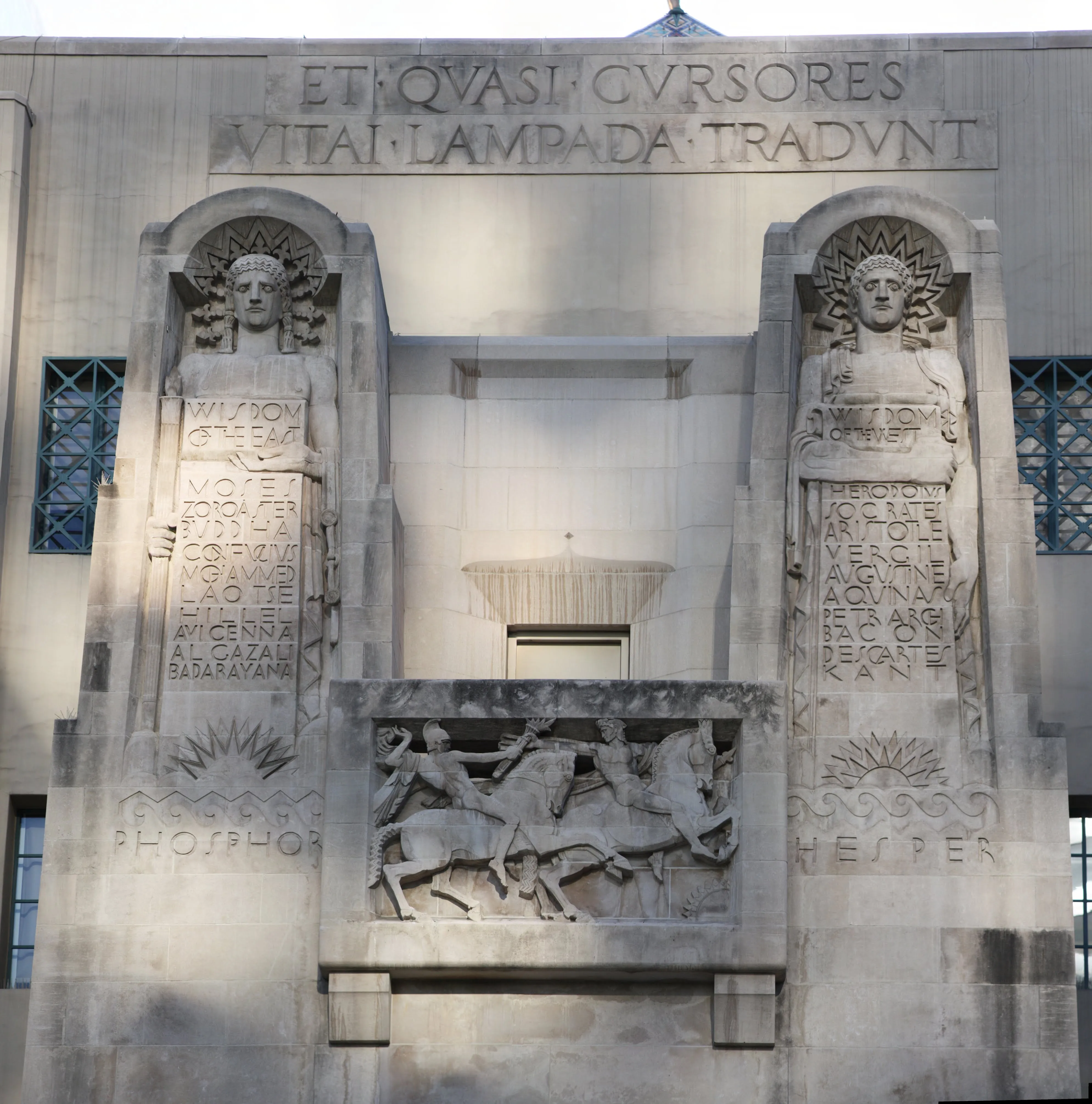 The Philosopher and the Poet, Los Angeles Central Public Library, Los Angeles, California