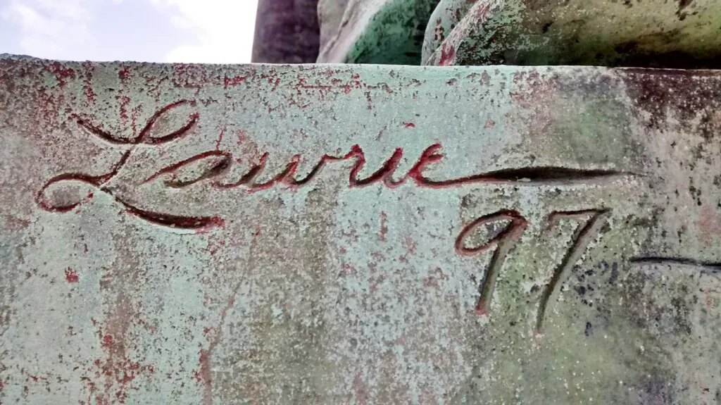 Lawrie’s signature, 1897, Amsterdam, New York · 1897