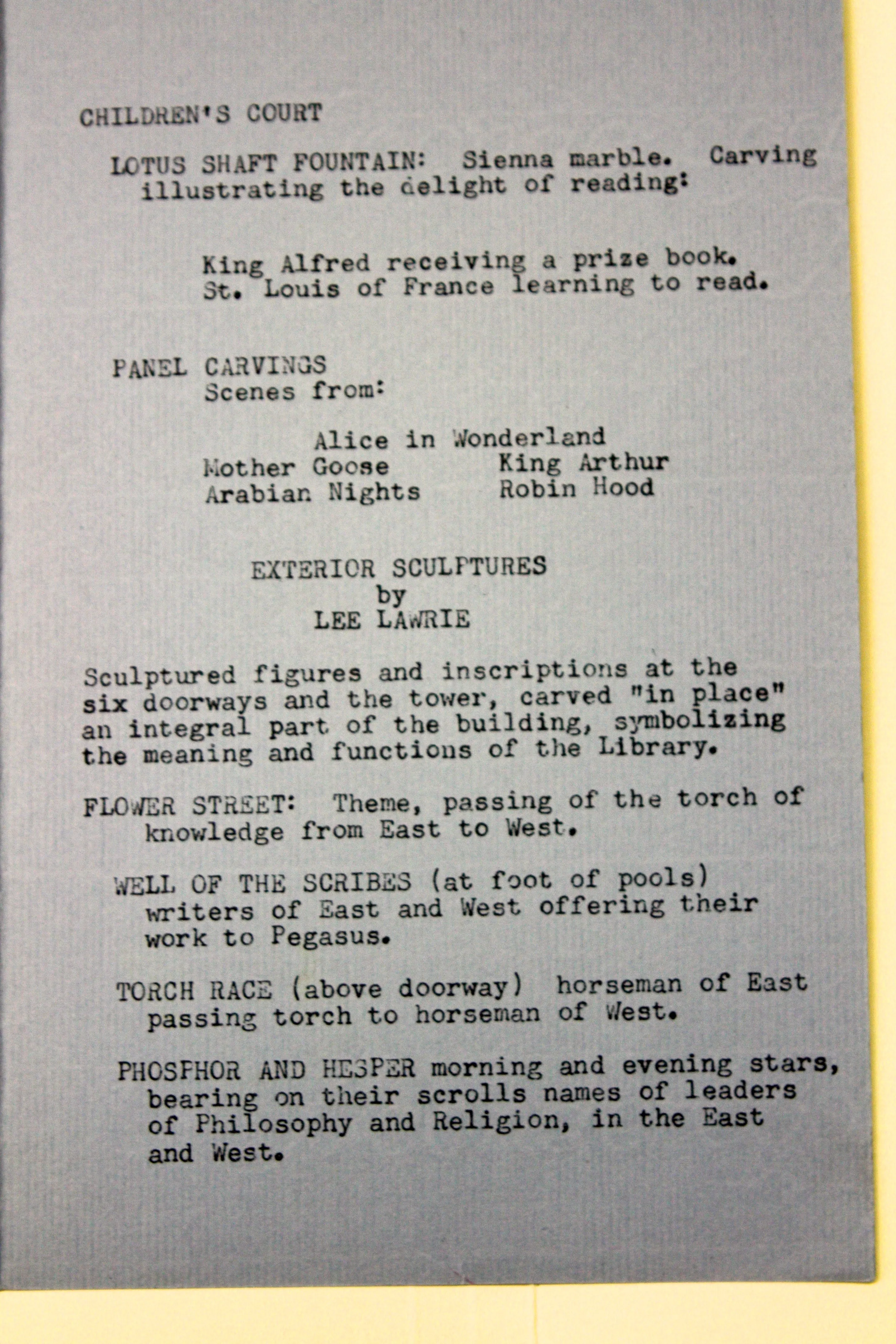 Children’s Court programme, Los Angeles Public Library · Children’s Court