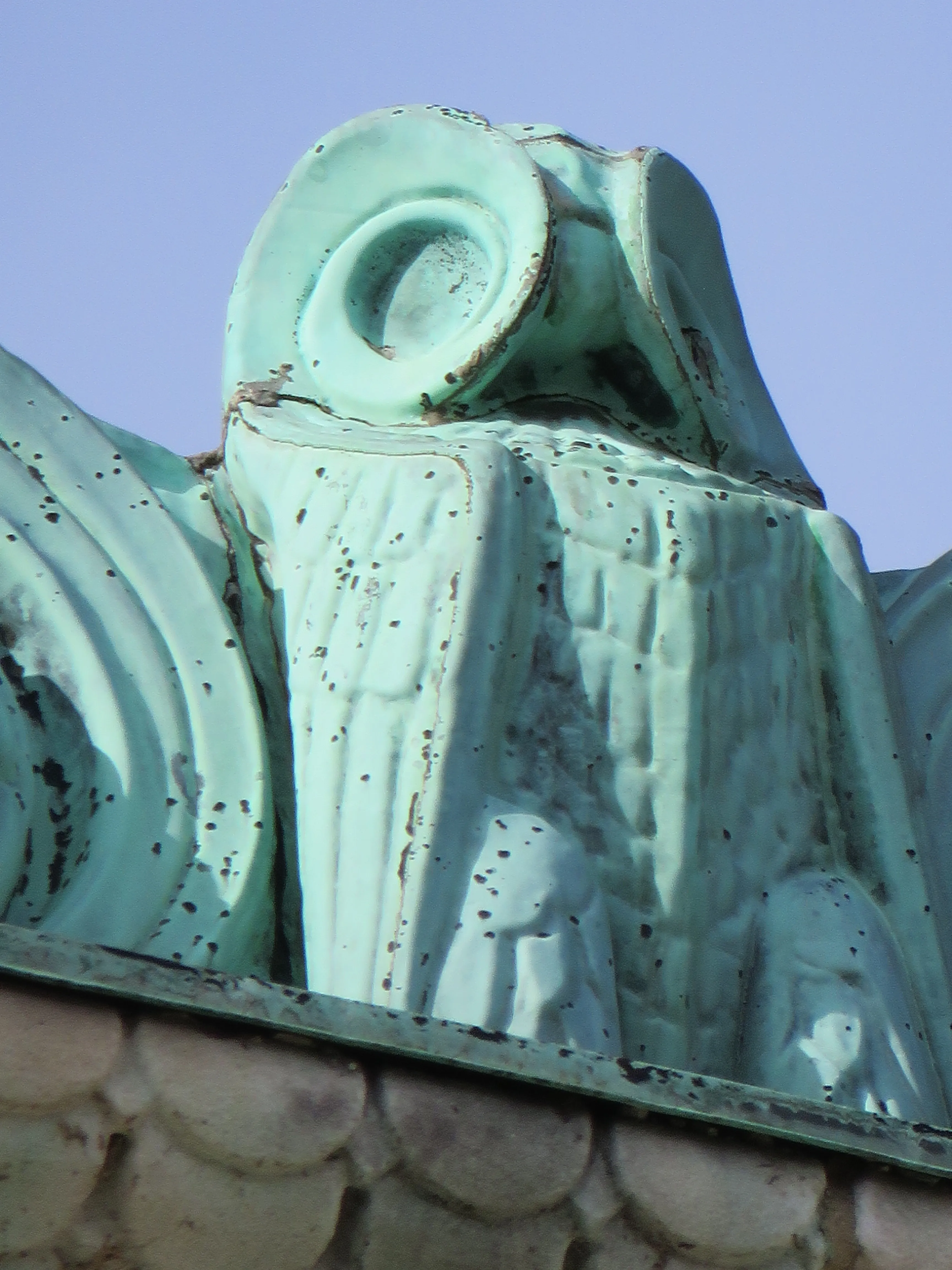 Owl and patterned copperwork, National Academy of Sciences Building · Washington, D.C.