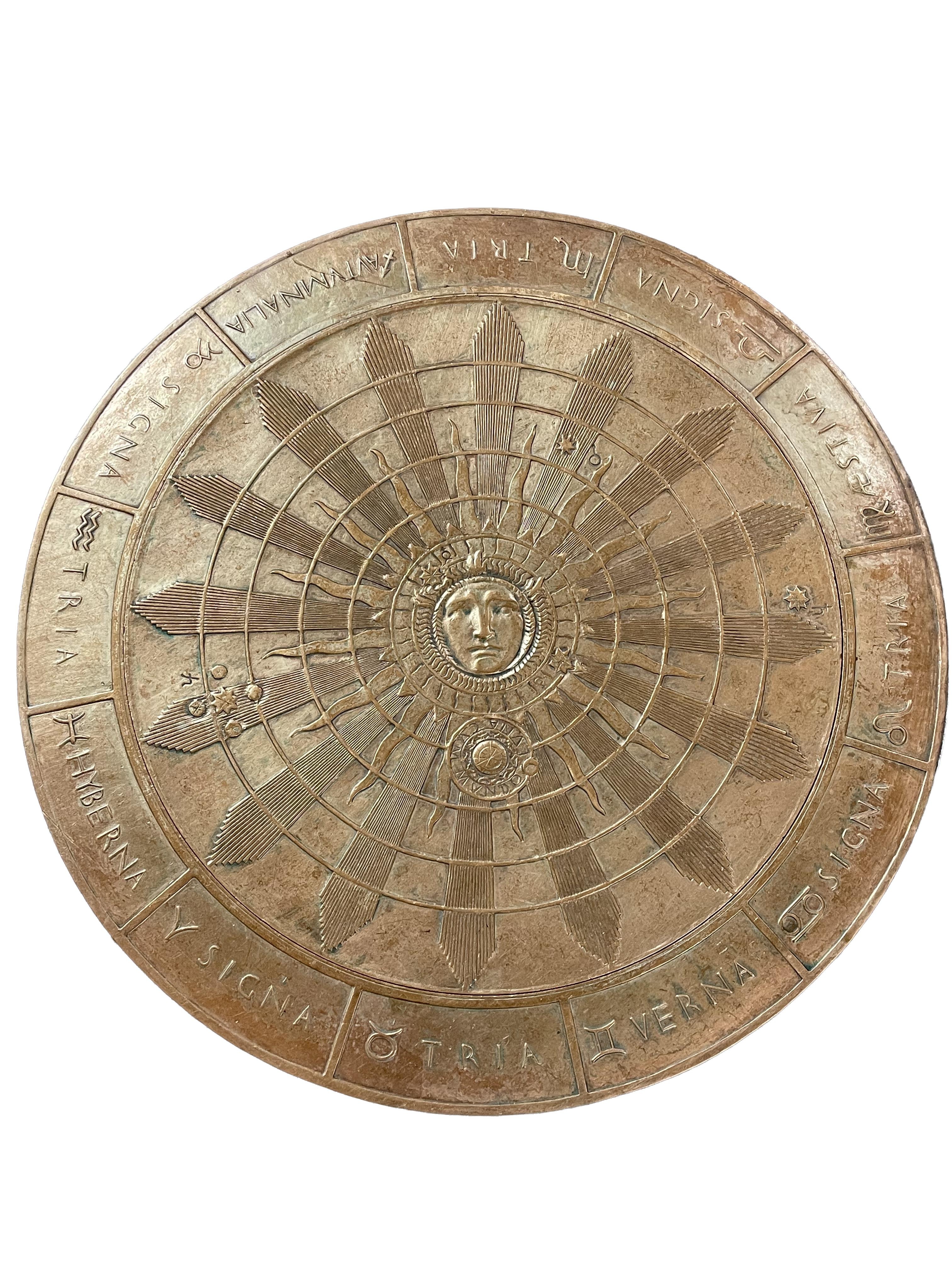 Spectrograph cover with zodiac and celestial imagery at the National Academy of Sciences Building