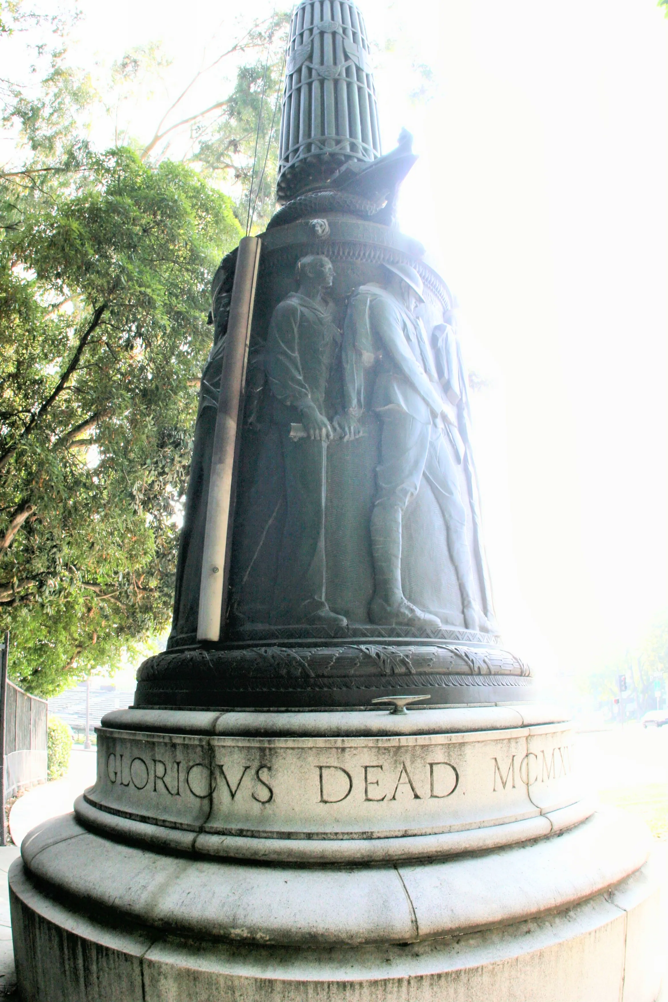 Photograph of Pasadena World War I Memorial Flagstaff, from Lee Lawrie’s Pasadena, California · 1923 collection.