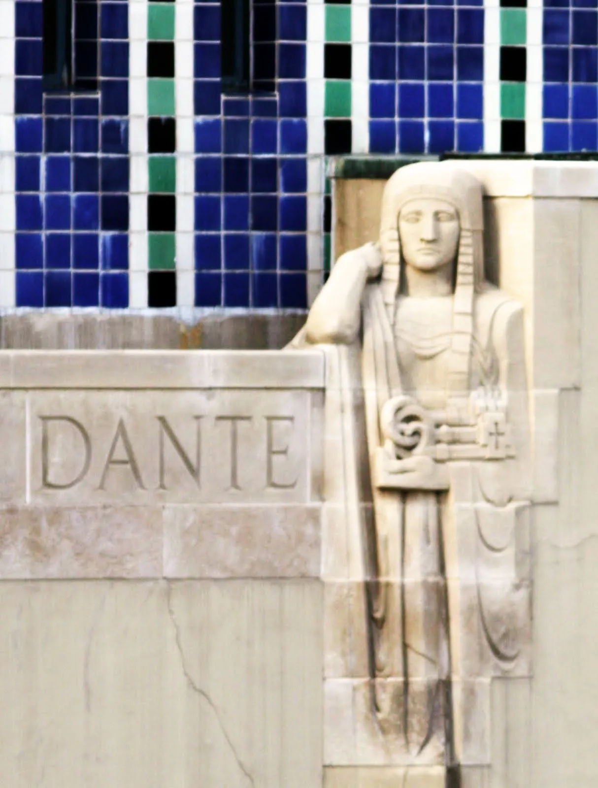 Another view of Dante, Los Angeles Public Library Tower