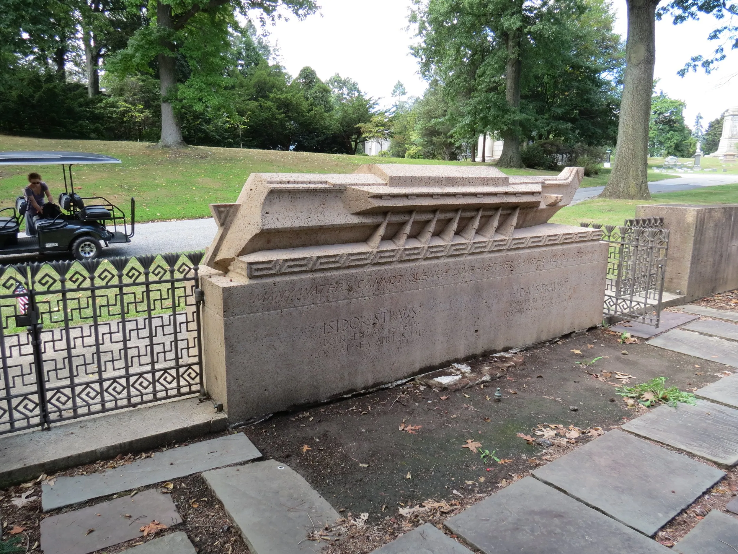 Funeral barge detail, Woodlawn Cemetery, The Bronx